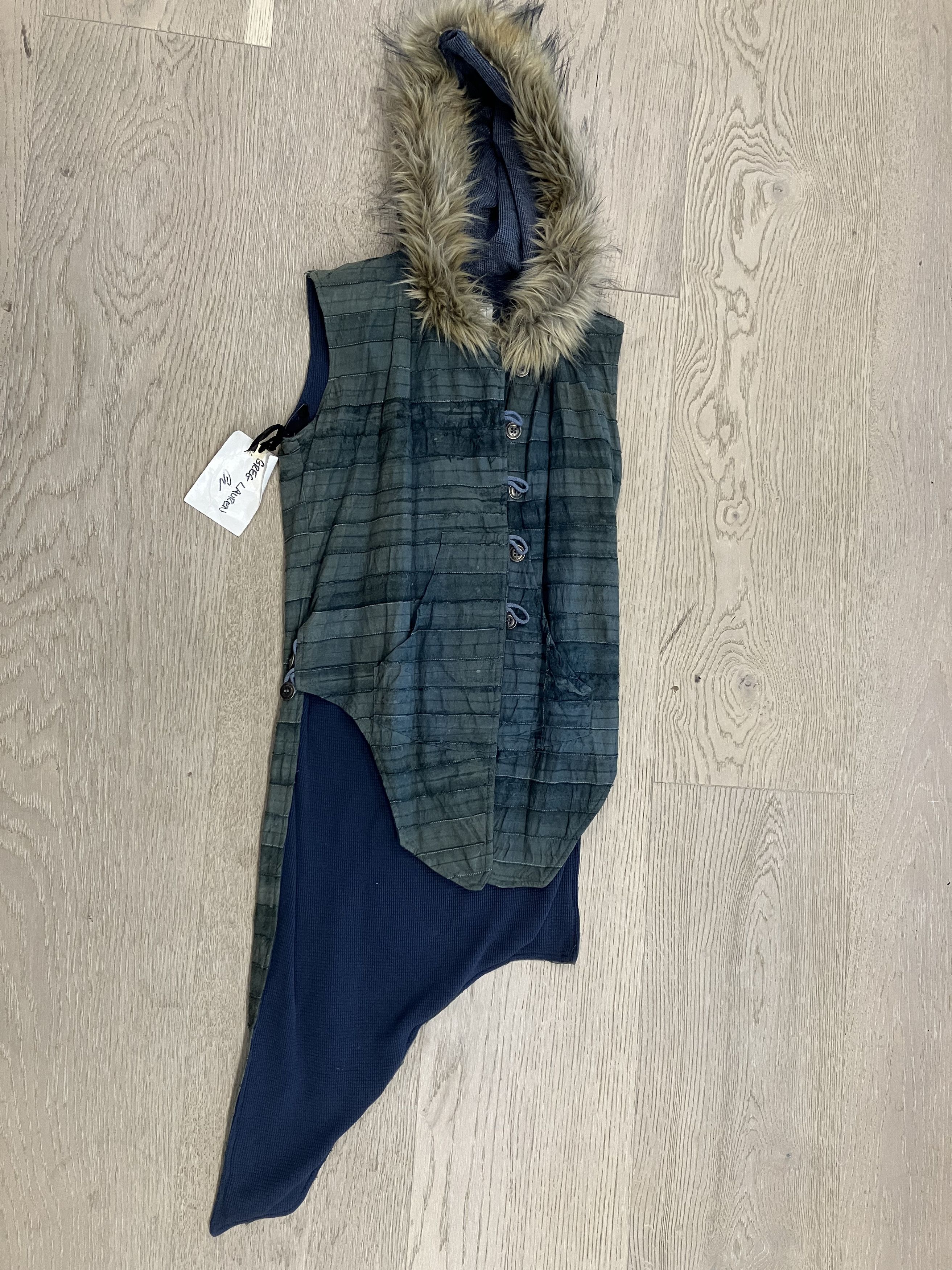 Greg Lauren NWT Greg Lauren Indigo Leather Snorkle Vest Size M / US 6-8 / IT 42-44 - 1 Thumbnail