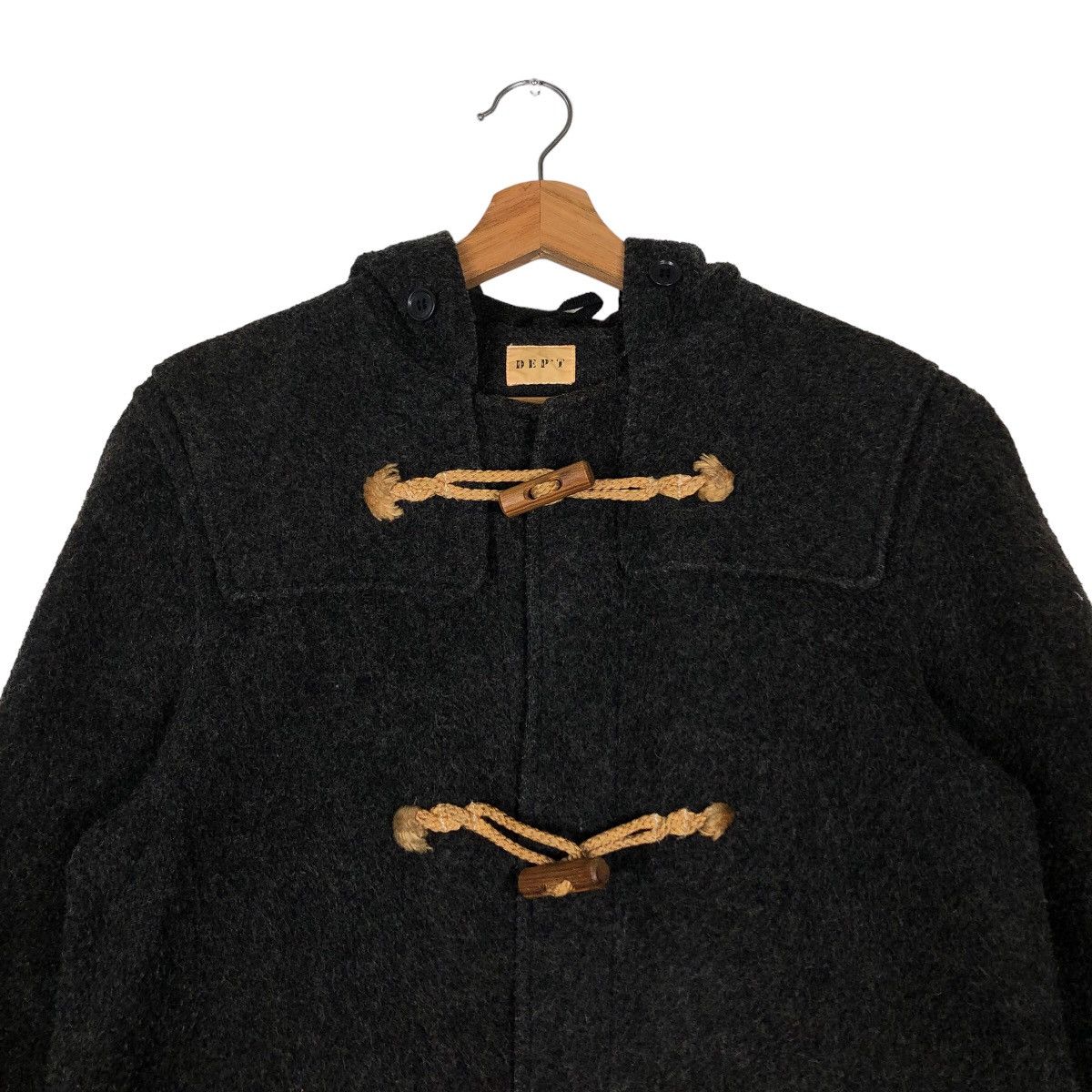 Issey Miyake 🔥Vtg Wool Duffle Jacket Wood Button Dept Issey Miyake Japan Size US M / EU 48-50 / 2 - 3 Thumbnail