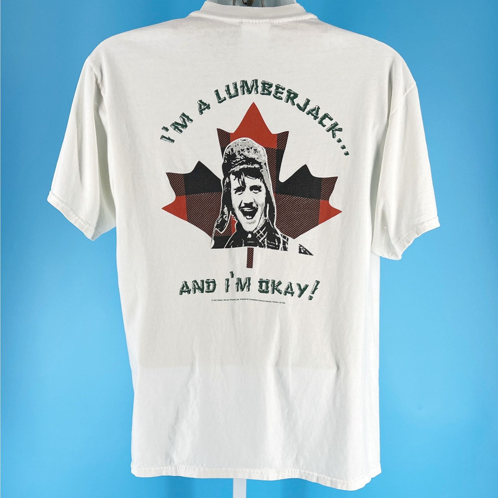 Hanes × Vintage 90s Monty Python Flying Circus Lumberjack tshirt vintage Size US L / EU 52-54 / 3 - 2 Thumbnail