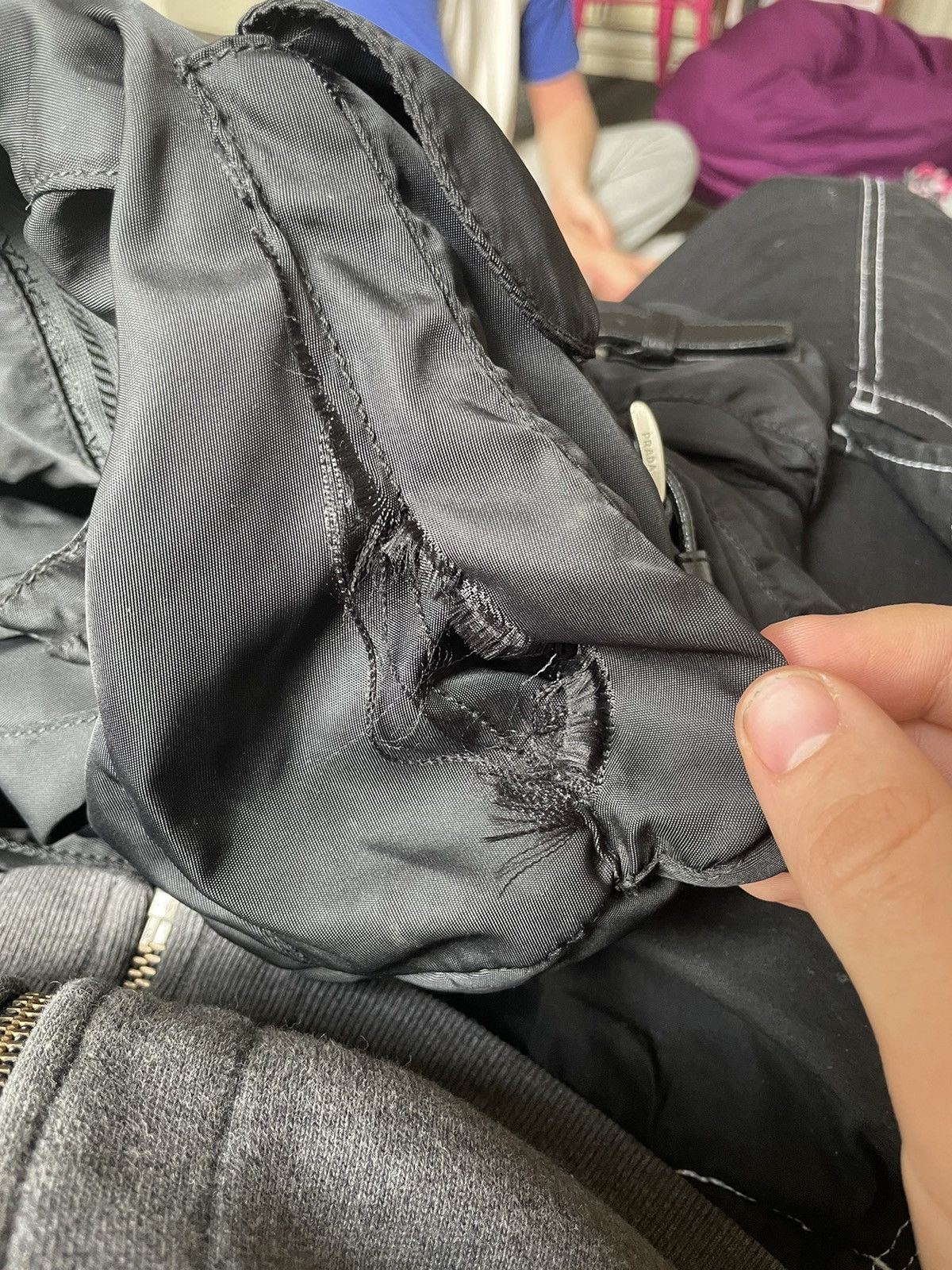 Prada Prada nylon ruck sack in black Size ONE SIZE - 16 Thumbnail