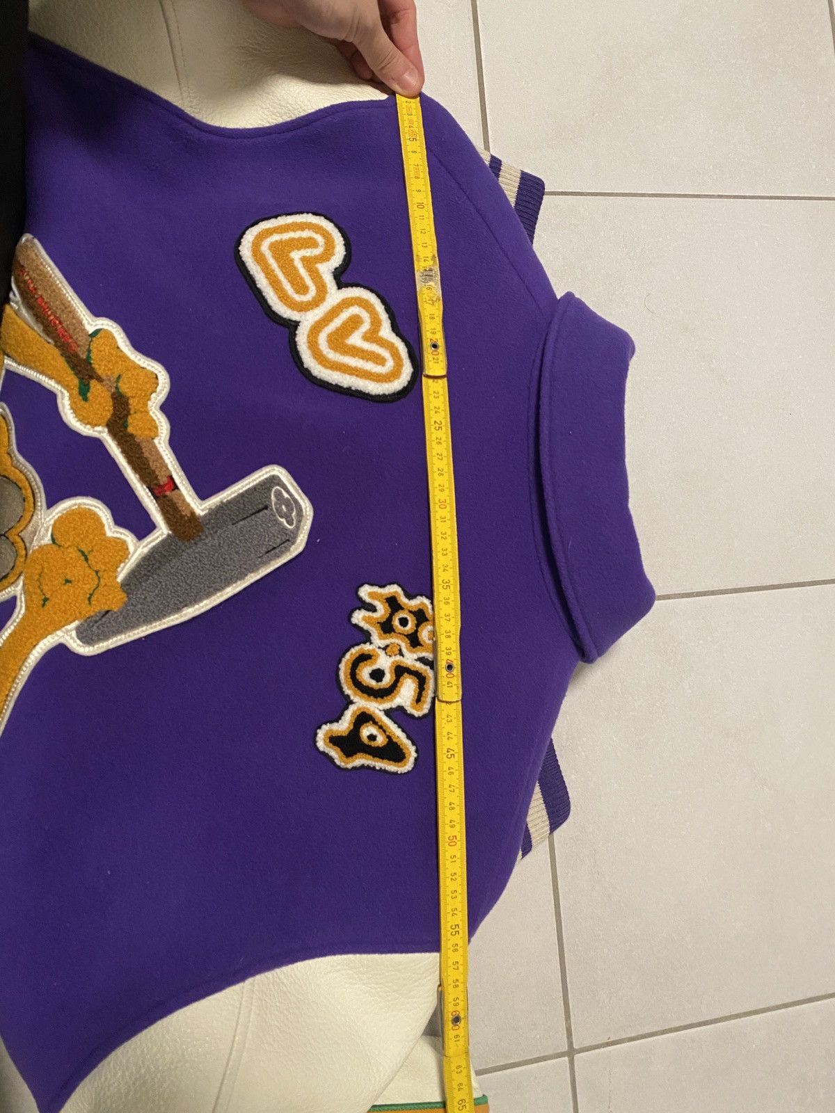 Louis Vuitton × Virgil Abloh Louis Vuitton X Virgil Abloh AW22 purple frog varsity jacket Size US XXL / EU 58 / 5 - 8 Thumbnail