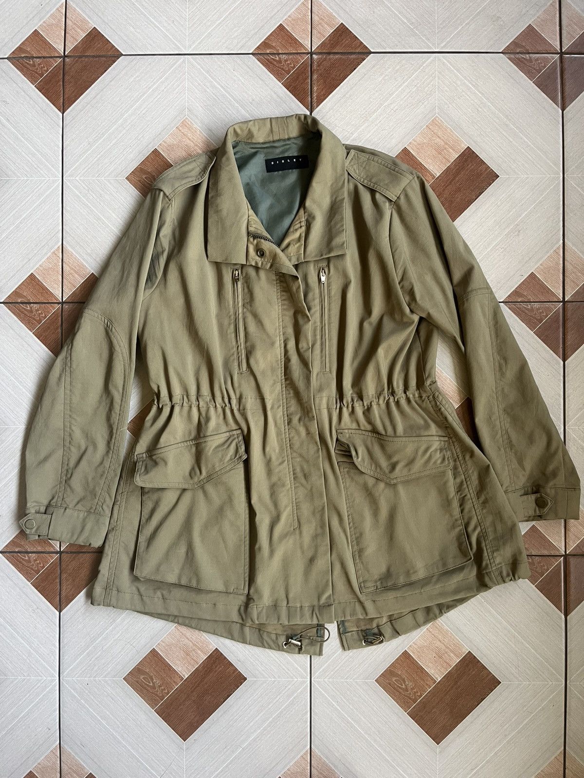 Sisley Sisley Italy Vintage Parka Multi Pocket Army Green Size XL / US 12-14 / IT 48-50 - 2 Thumbnail