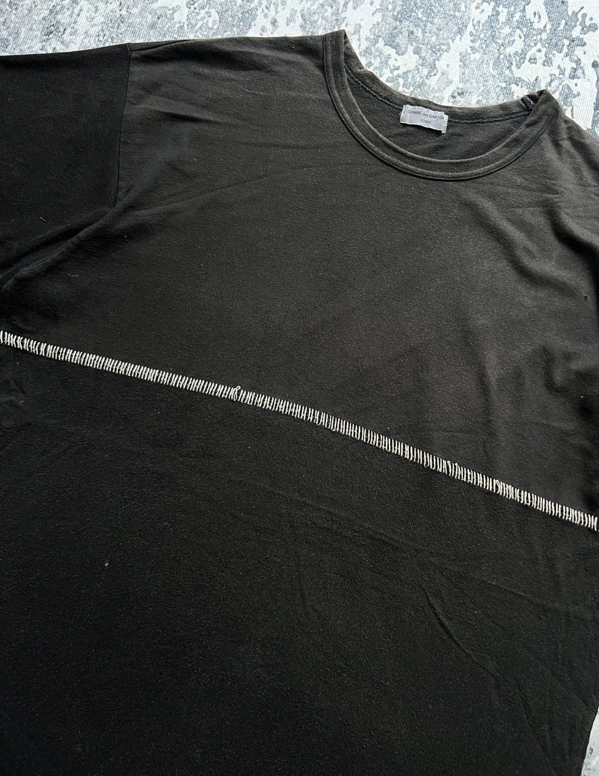 Comme des Garcons × Comme des Garcons SHIRT Vtg Comme des Garcons Homme Tshirt Size US L / EU 52-54 / 3 - 3 Thumbnail