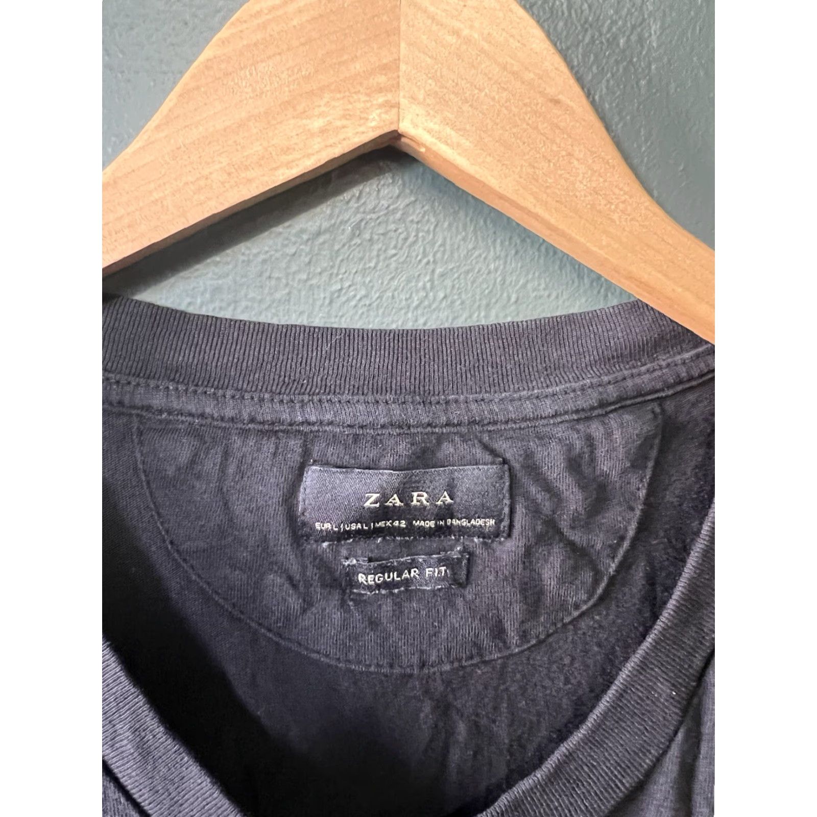 Zara Zara Man T-Shirt Long Sleeve Black L Mens Size US L / EU 52-54 / 3 - 3 Thumbnail