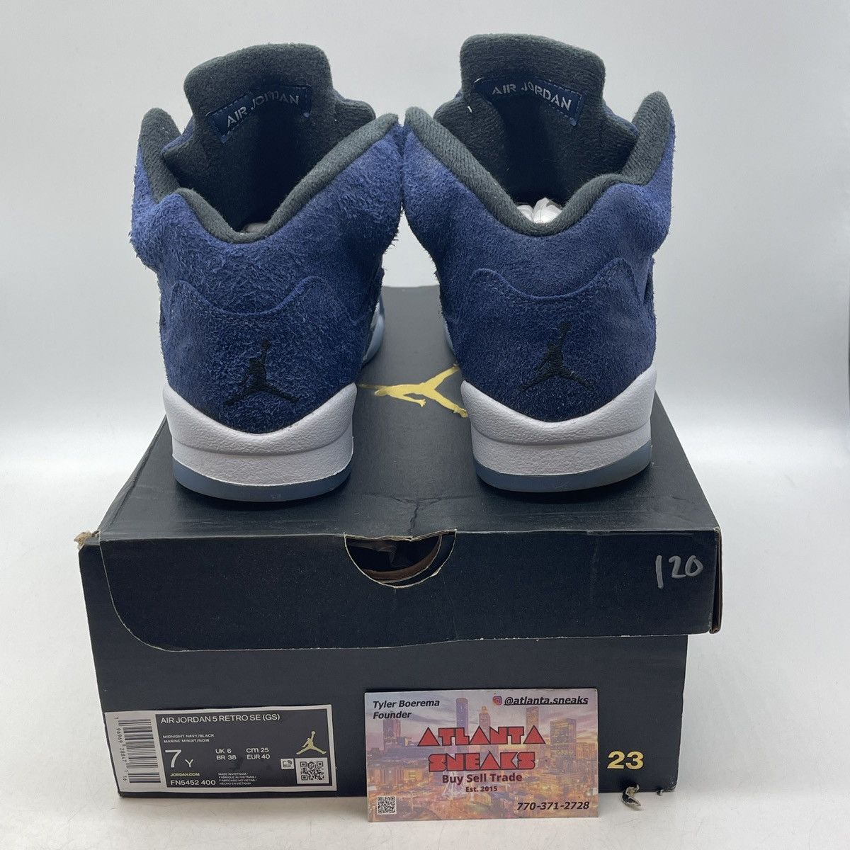 Jordan Brand Air Jordan 5 midnight navy Size US 7 / EU 40 - 3 Thumbnail