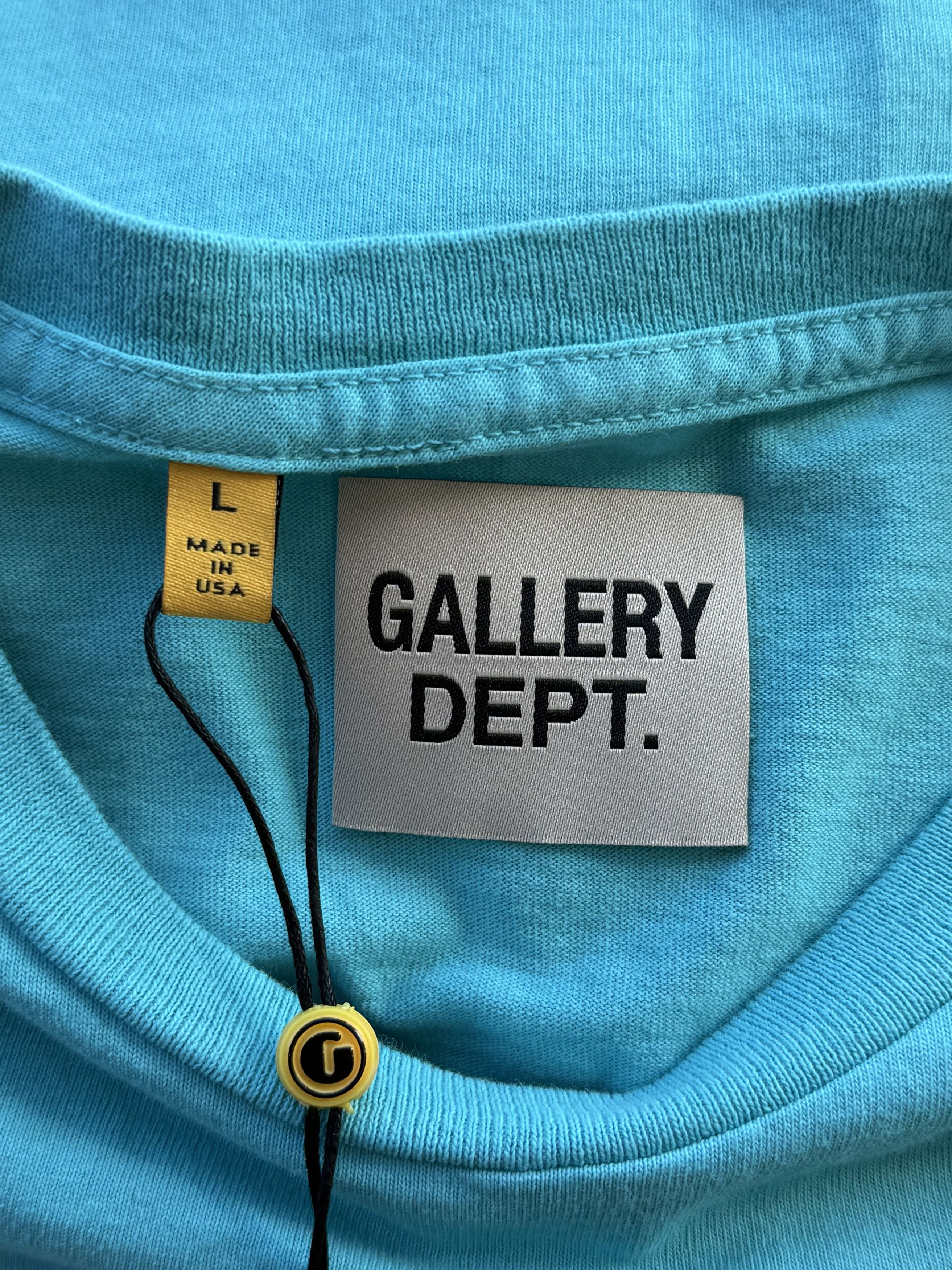 Gallery Dept. Gallery Dept Teal & White Souvenir Logo Longsleeve T-Shirt Size US XS / EU 42 / 0 - 3 Thumbnail