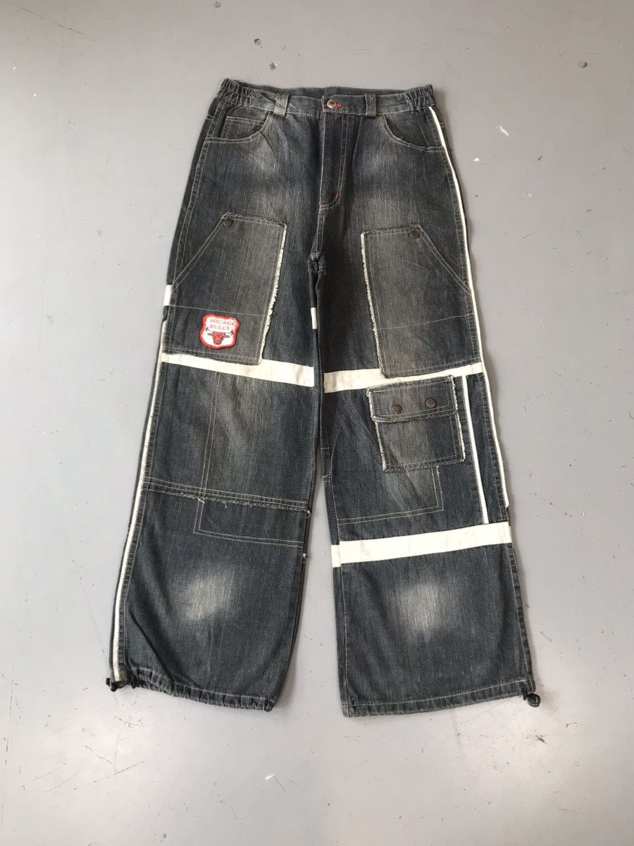 NBA × Vintage Rare Y2k Chicago Denim Size US 31 - 1 Thumbnail