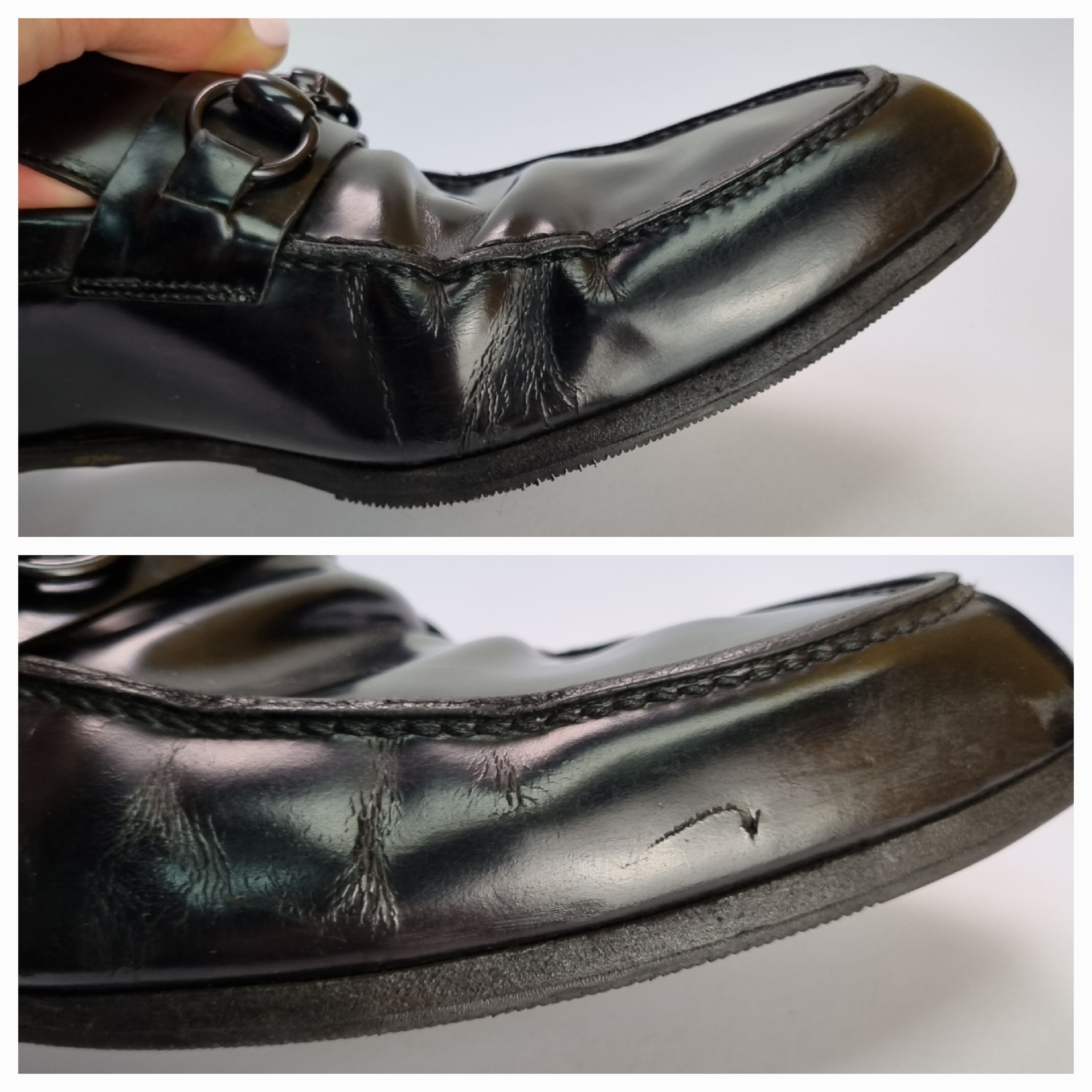 Gucci Vintage Gucci Vibram Leather Loafers Italian Shoes 181808 Size US 7 / EU 40 - 24 Thumbnail