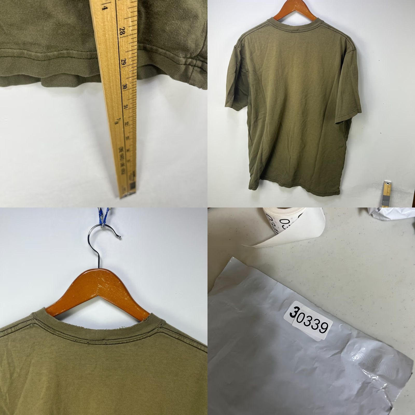 Carhartt Vintage Carhartt Faded Pocket Shirt Large Olive - Mens Size US L / EU 52-54 / 3 - 8 Thumbnail