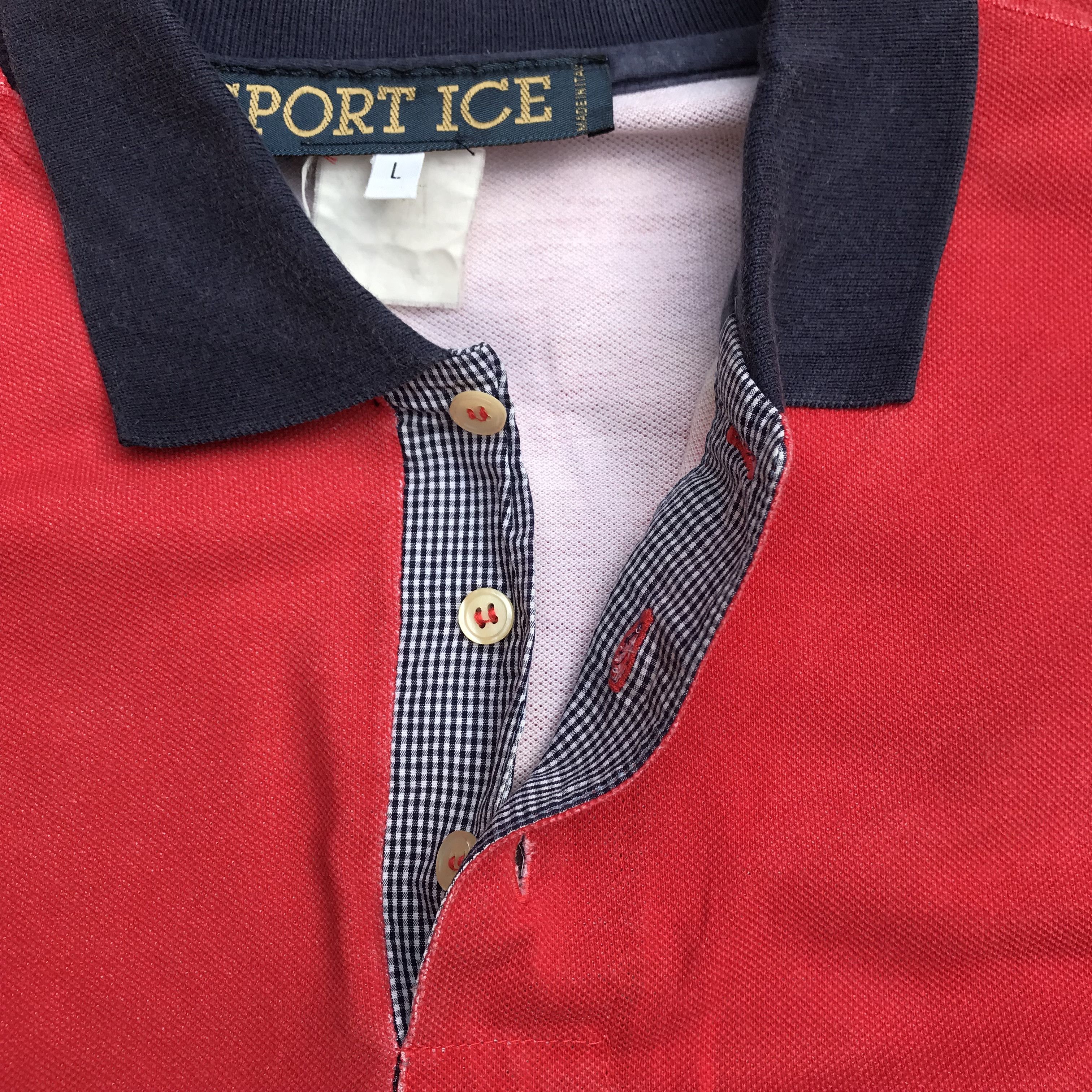 Iceberg × Vintage Vintage Sport Ice Italy Iceberg history Polo Shirt Red Navy Size US XL / EU 56 / 4 - 14 Thumbnail