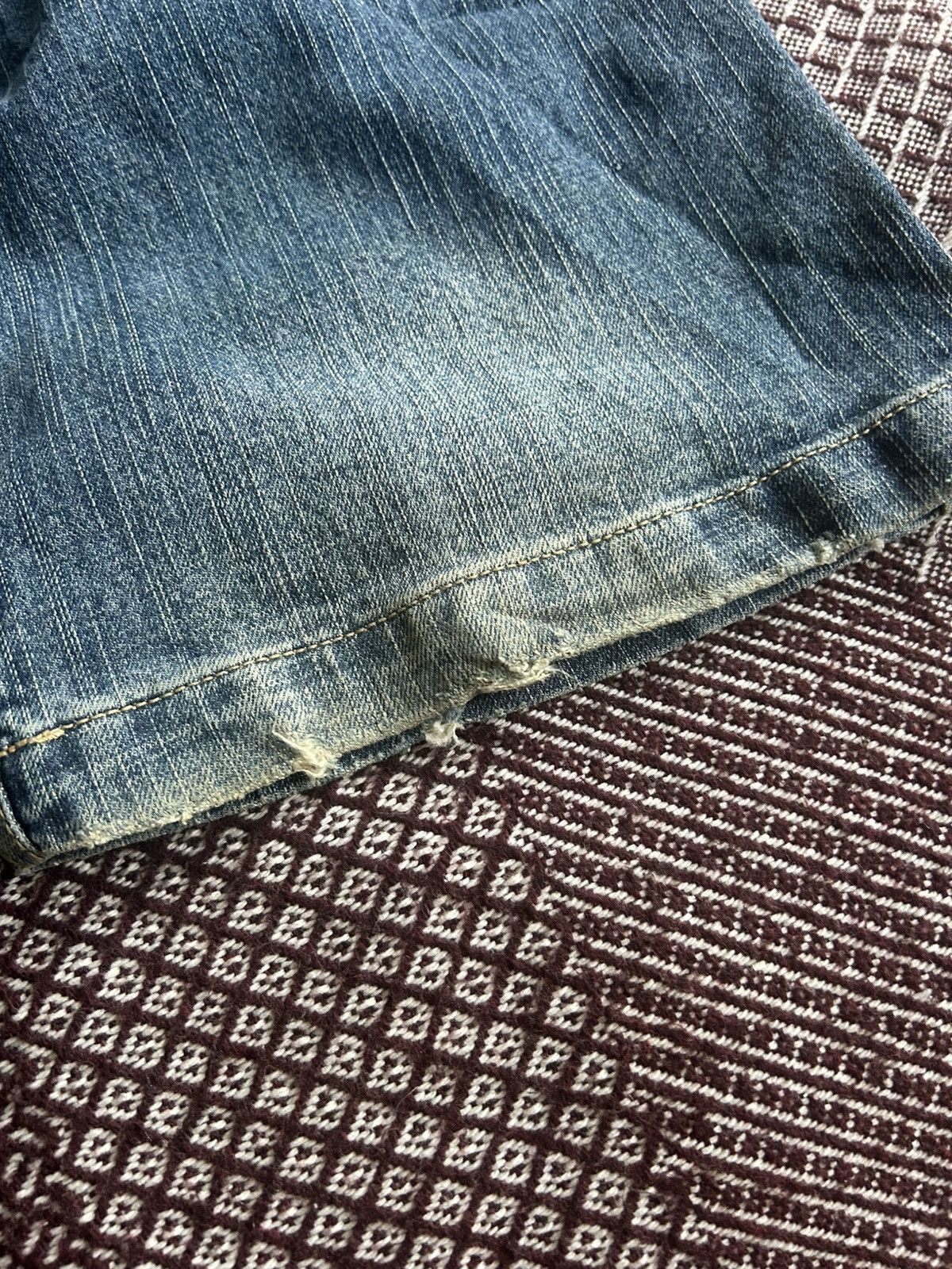 Japanese Brand Vintage X-Mail Japanese Style Faded Jeans Flared Size 38 Y2K Size 28" / US 6 / IT 42 - 14 Thumbnail