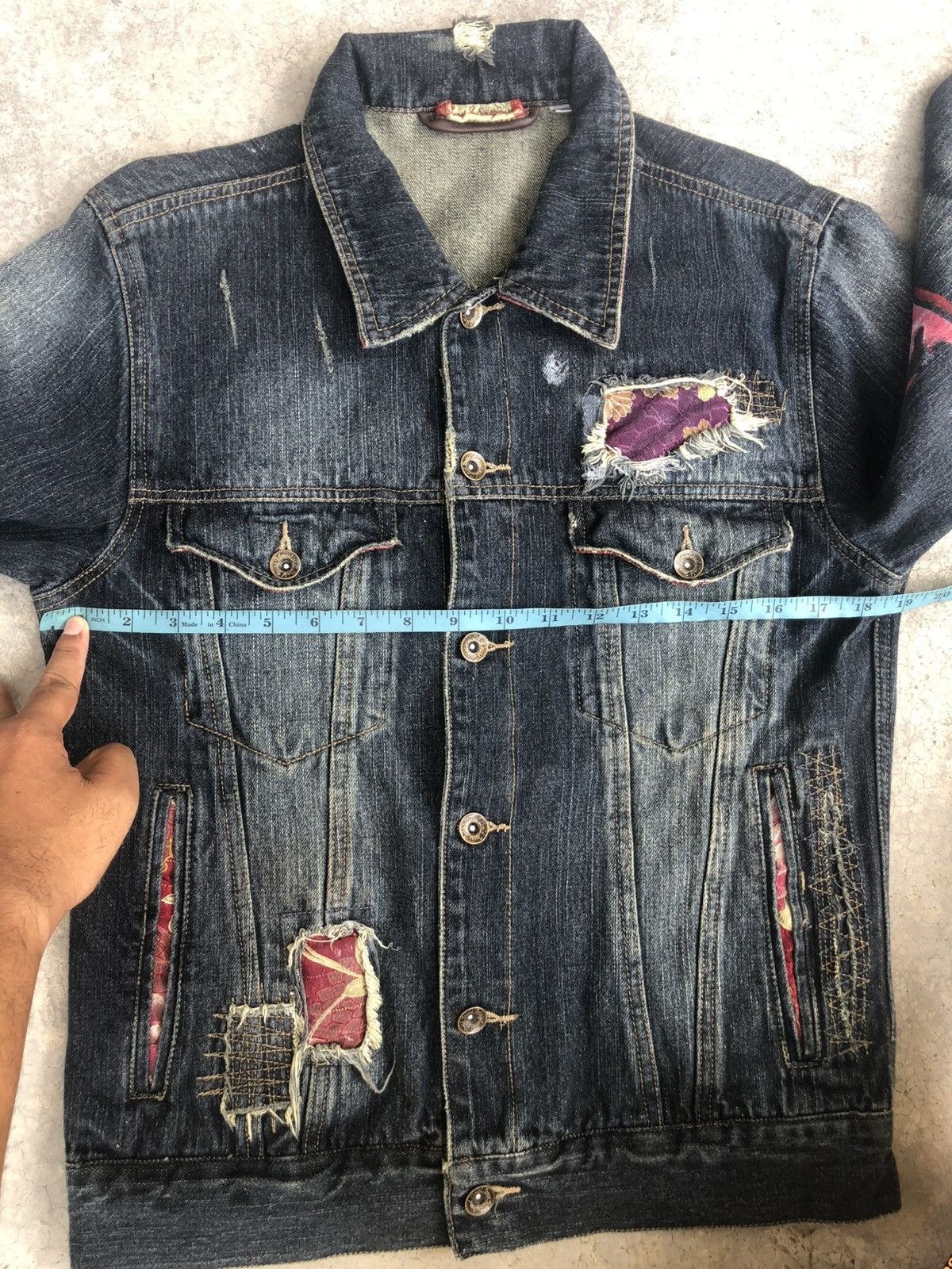 Japanese Brand Japanese Gumu Sashiko jacket Denim Jacket Patchwork Size US M / EU 48-50 / 2 - 20 Thumbnail