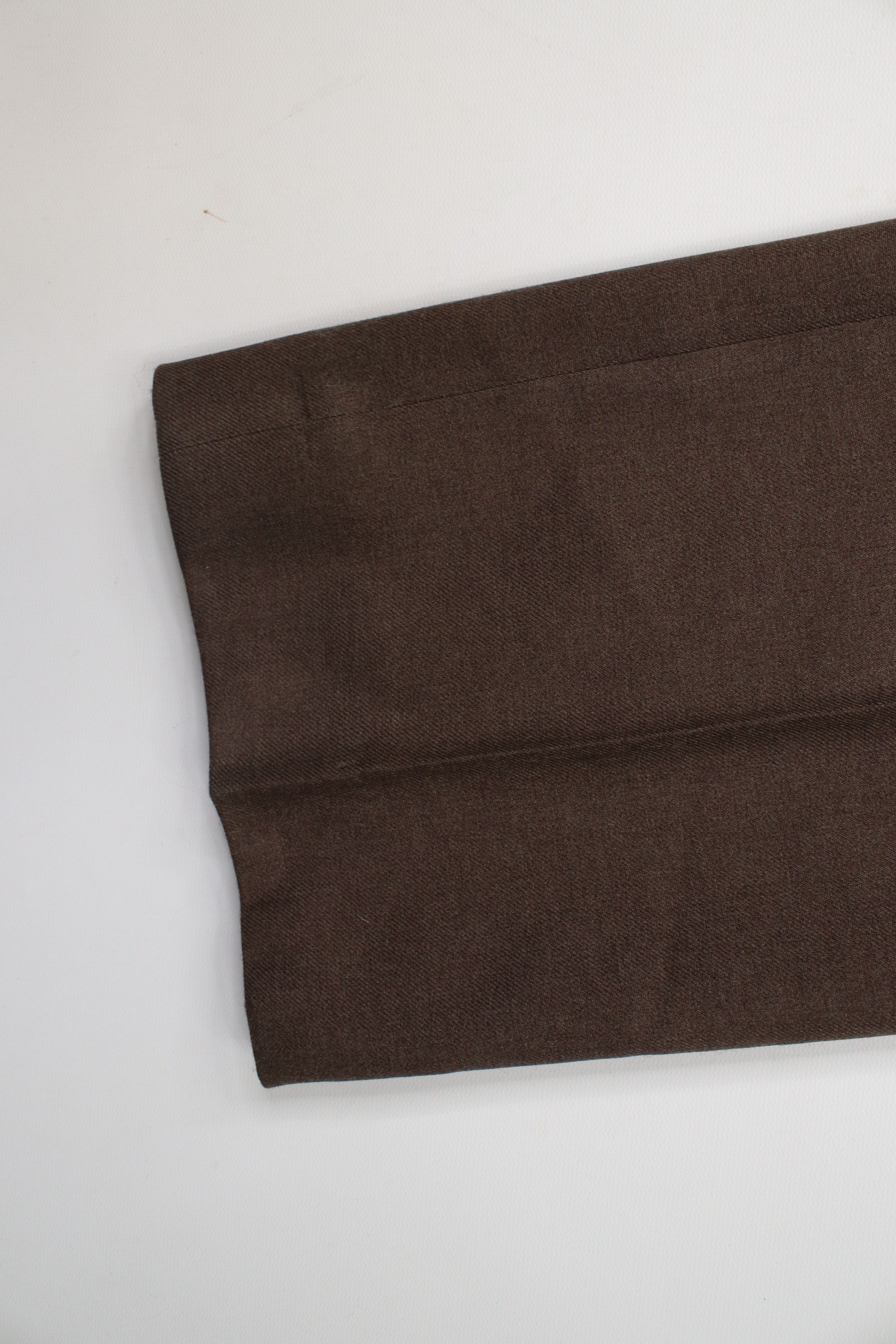 Vintage Vintage 70s Streetwear Flared Wide Leg Chino Pants Brown USA Size US 34 / EU 50 - 5 Thumbnail