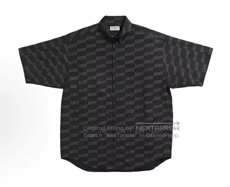 Balenciaga Balenciaga All-Over Printed Short Sleeve Shirt Size XXS / US 00 / IT 34 - 1 Thumbnail