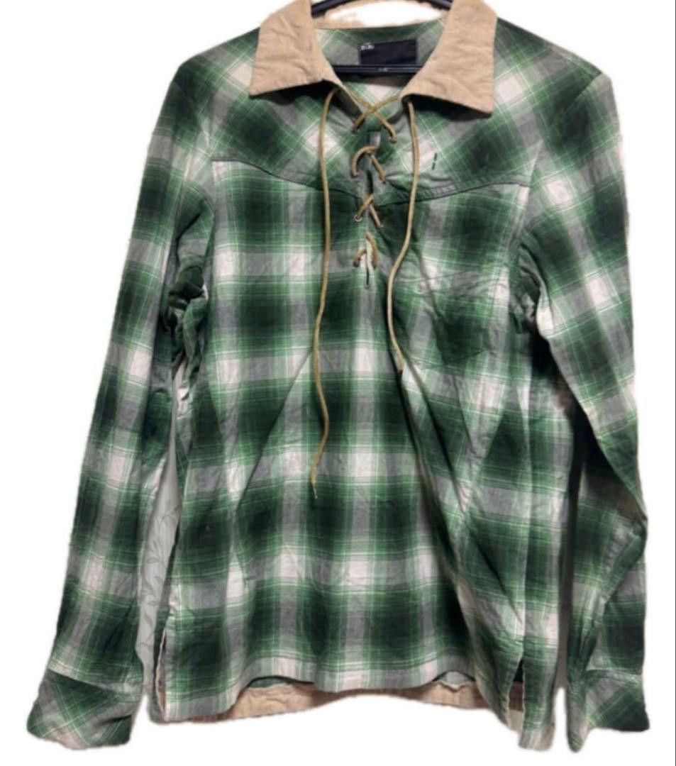Number (N)ine Corduroy Fleece Collar Plaid Flannel Shirt Size US M / EU 48-50 / 2 - 1 Thumbnail