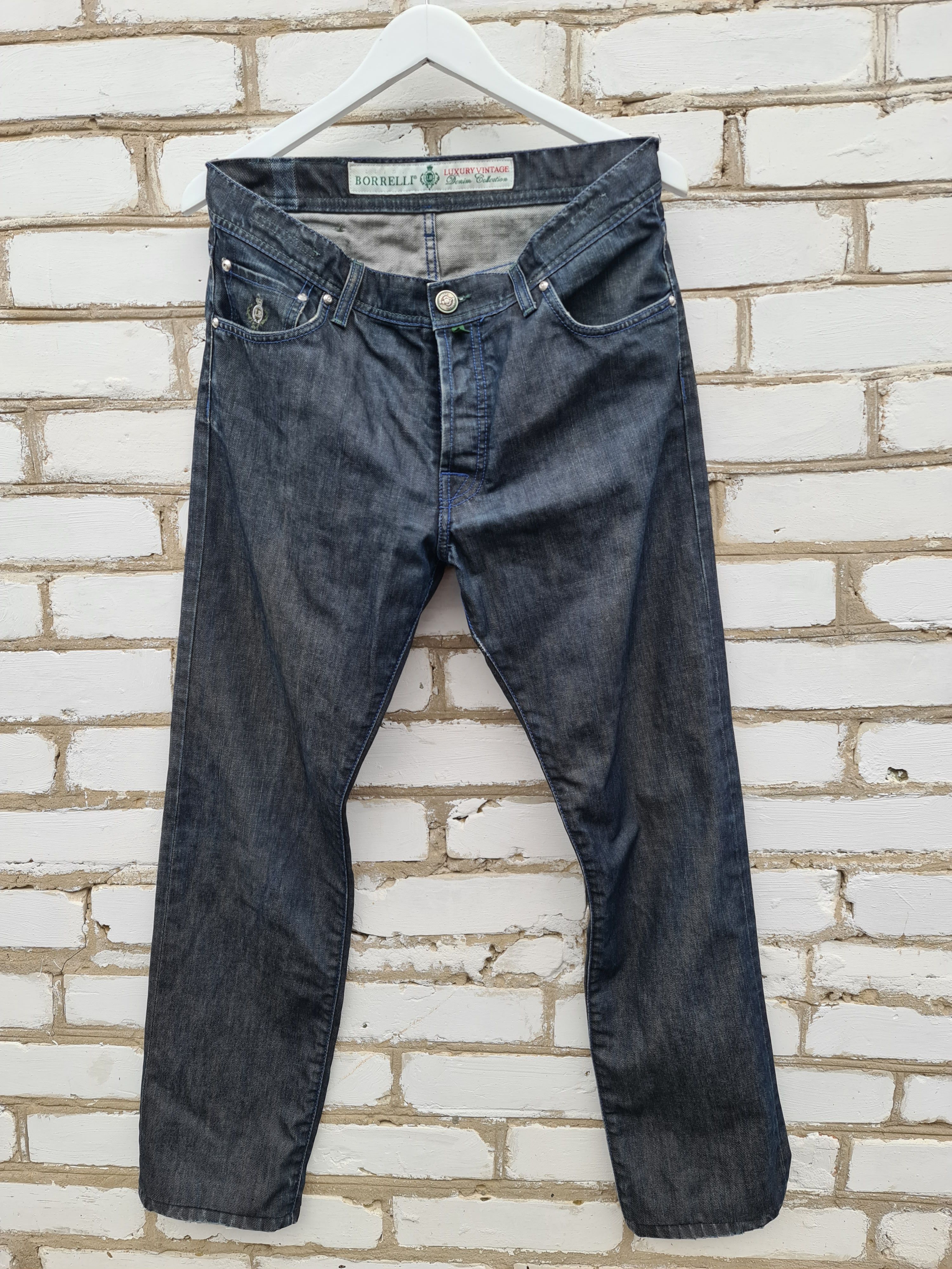 Luigi Borrelli Luigi Borelli Blue Denim Jeans Pants Size US 34 / EU 50 - 1 Thumbnail