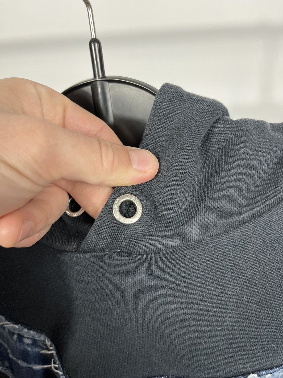 Diesel Diesel Hoodie Black Denim Panel Y2K Pullover Streetwear M Size US M / EU 48-50 / 2 - 4 Thumbnail