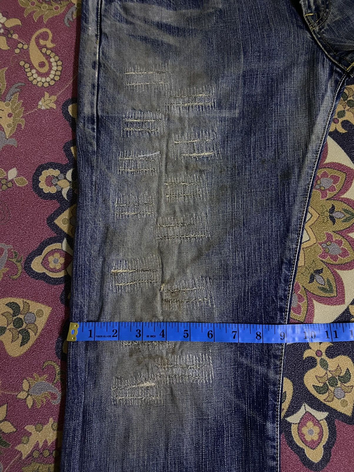 Edwin Vintage Edwin Distressed Denim Size US 33 - 22 Thumbnail