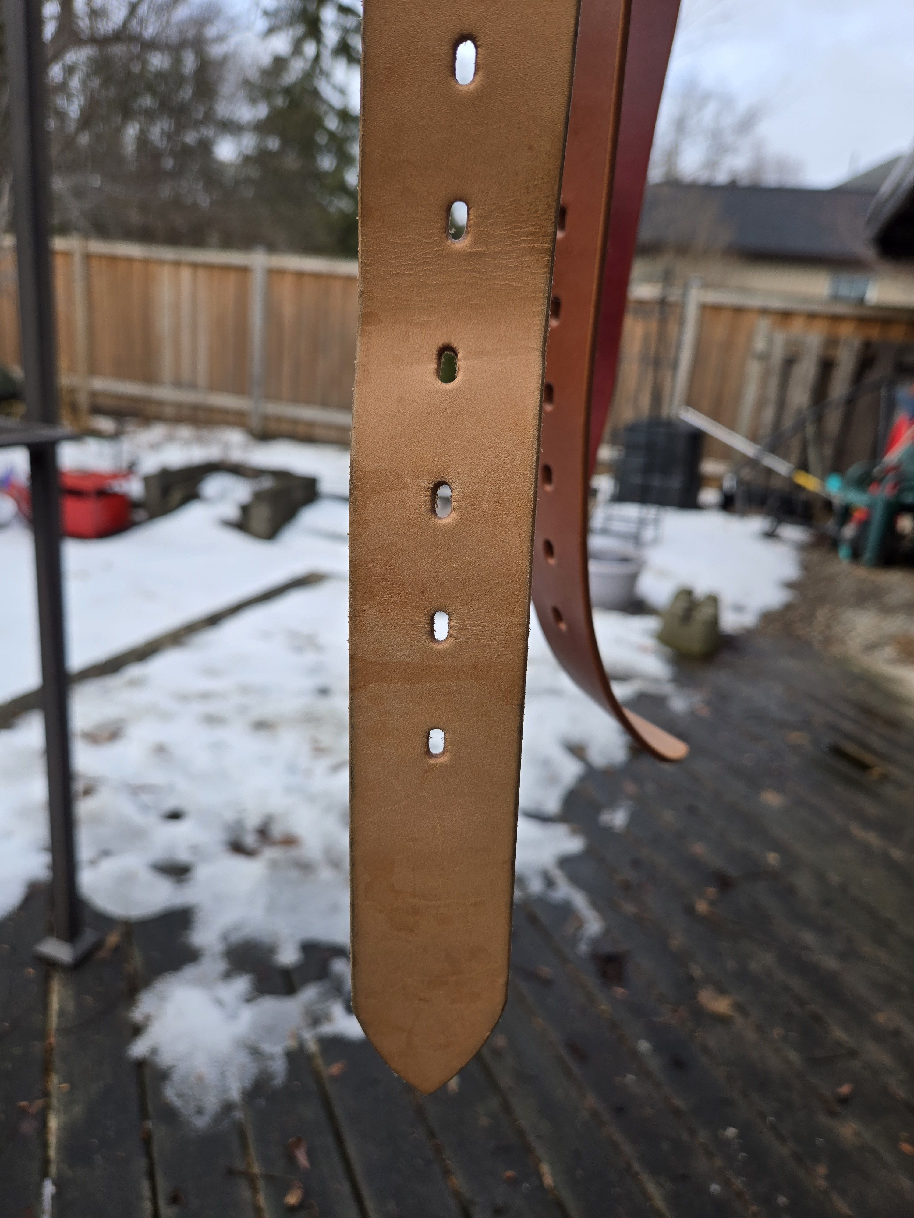 Big John BIG JOHN: Heavy Weight Himeji: 3 belts, natural, brown, red Size 36 - 4 Thumbnail