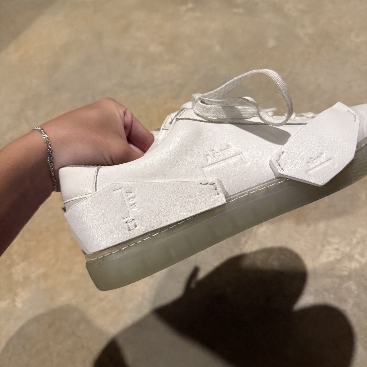 A-COLD-WALL* A-Cold-Wall* Shard Leather Shoes White Whittier US 9 Size US 9 / EU 42 - 8 Thumbnail