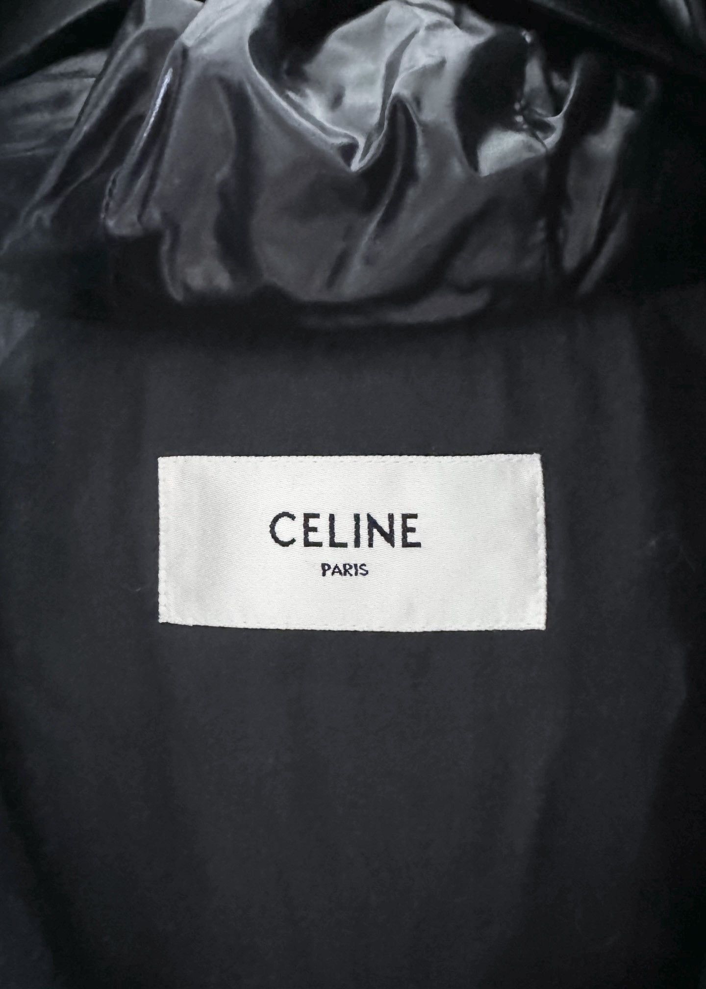 Celine Celine Gold Buttons Triomphe Patch Black Puffer Jacket Size S / US 4 / IT 40 - 3 Thumbnail