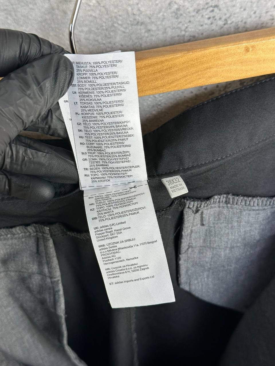 Adidas Adidas Advantage Black Pants CD5661 Open Flat Trouser Hem Size US 38 / EU 54 - 15 Thumbnail