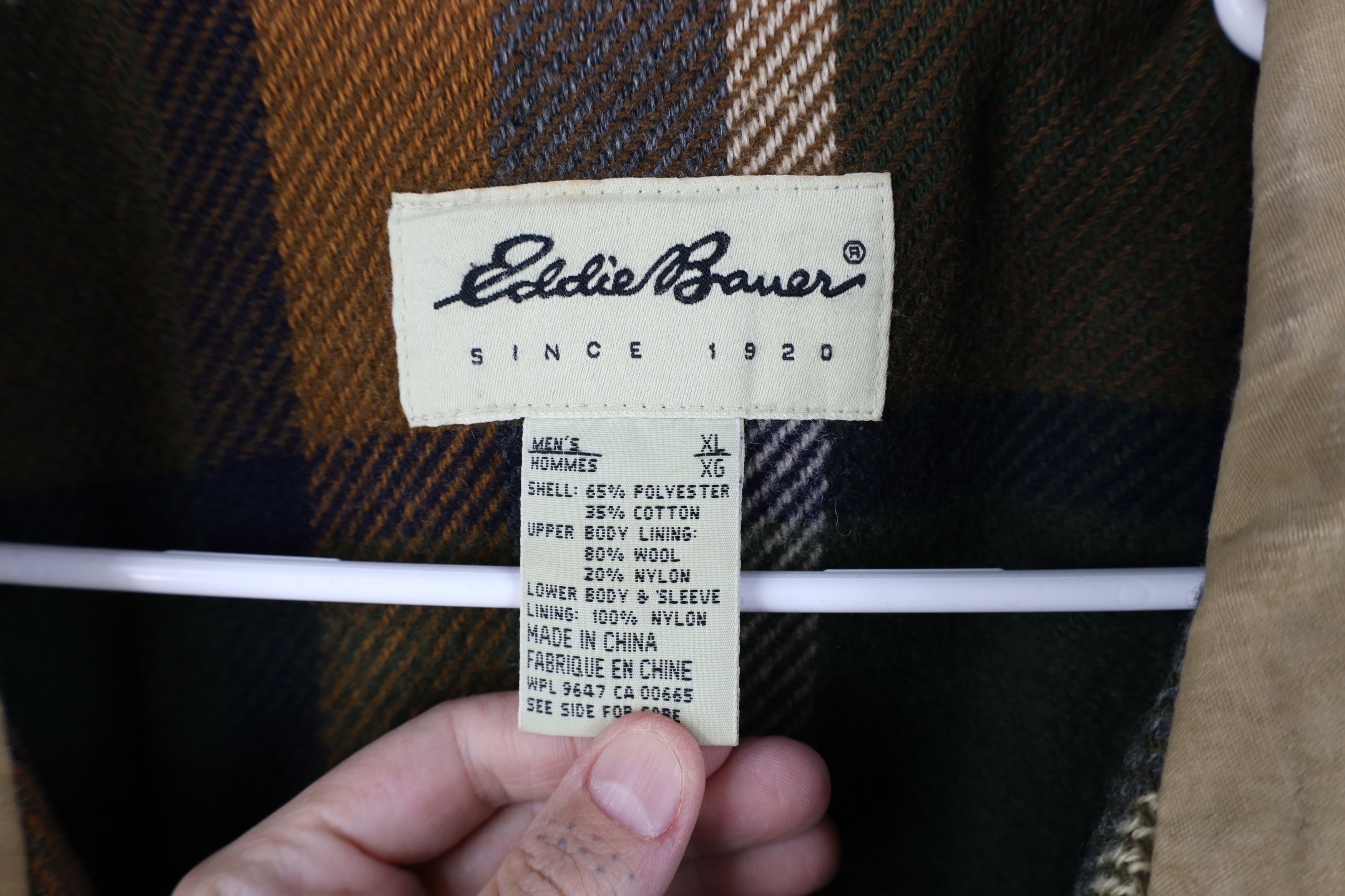 Eddie Bauer × Vintage Vintage 90s Eddie Bauer Wool Lined Mountain Parka Jacket Size US XL / EU 56 / 4 - 7 Thumbnail