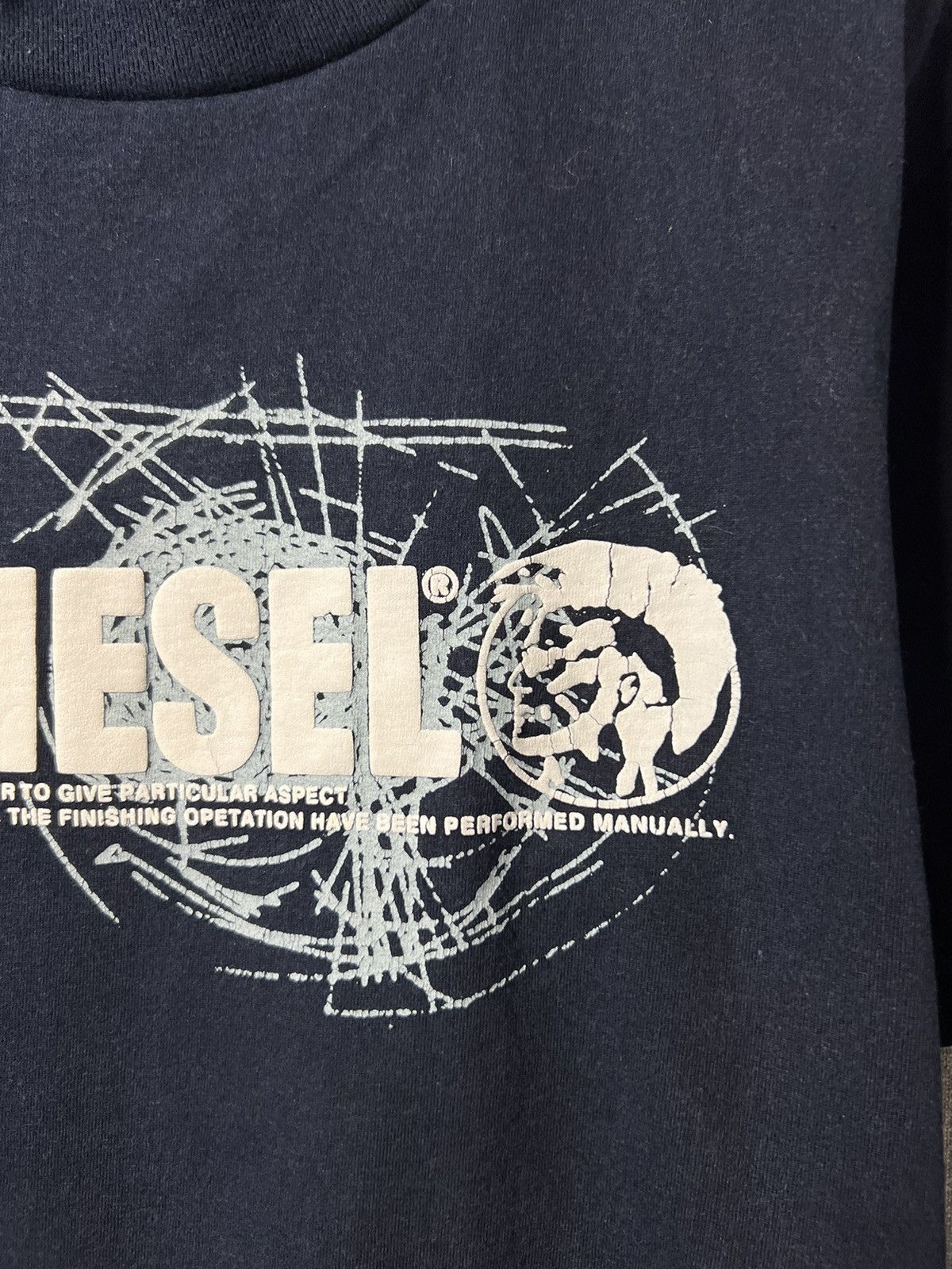 Diesel Y2K Diesel Spellout Script Logo Vintage T Shirt Rare Size US M / EU 48-50 / 2 - 4 Thumbnail
