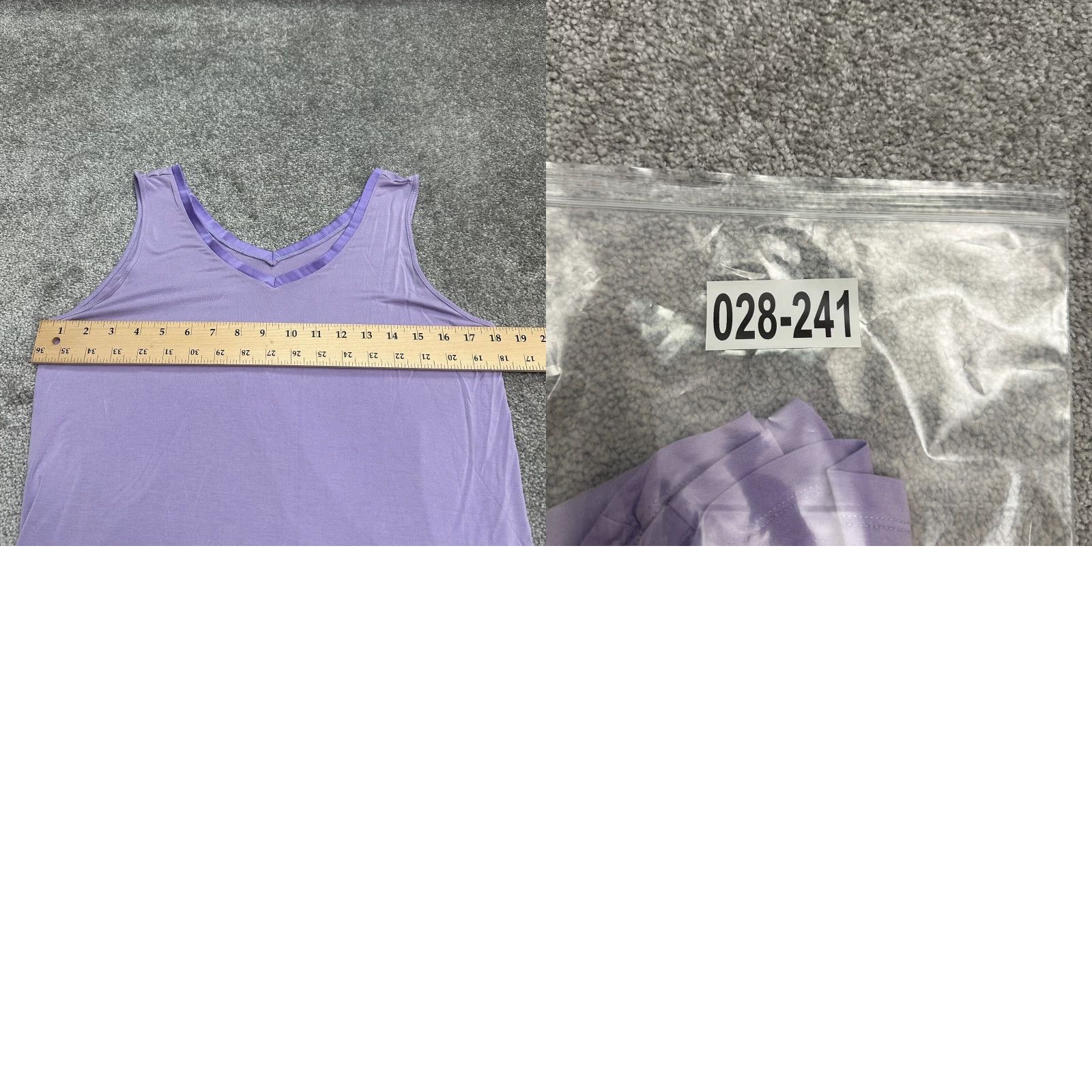Vintage Tiktik Midi Tank Dress Womens Small Purple V-Neck Lightweight Nightgown Classic Size S / US 4 / IT 40 - 8 Thumbnail