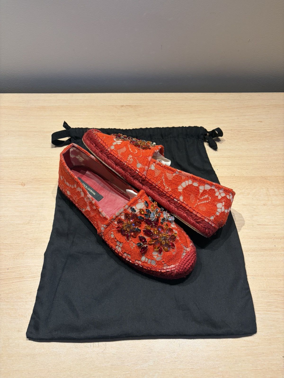 Dolce & Gabbana Dolce & Gabbana Swarovski Espadrilles Size US 8 / IT 38 - 1 Thumbnail