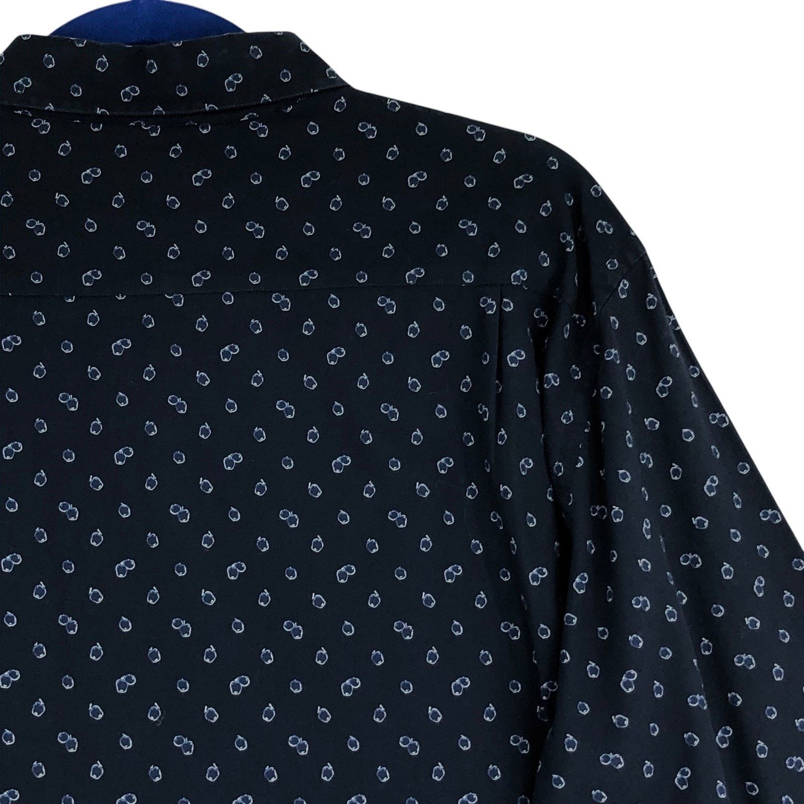 Rodd & Gunn Rodd & Gunn Shirt Navy Blue Original Fit Pattern Cotton Size US L / EU 52-54 / 3 - 14 Thumbnail