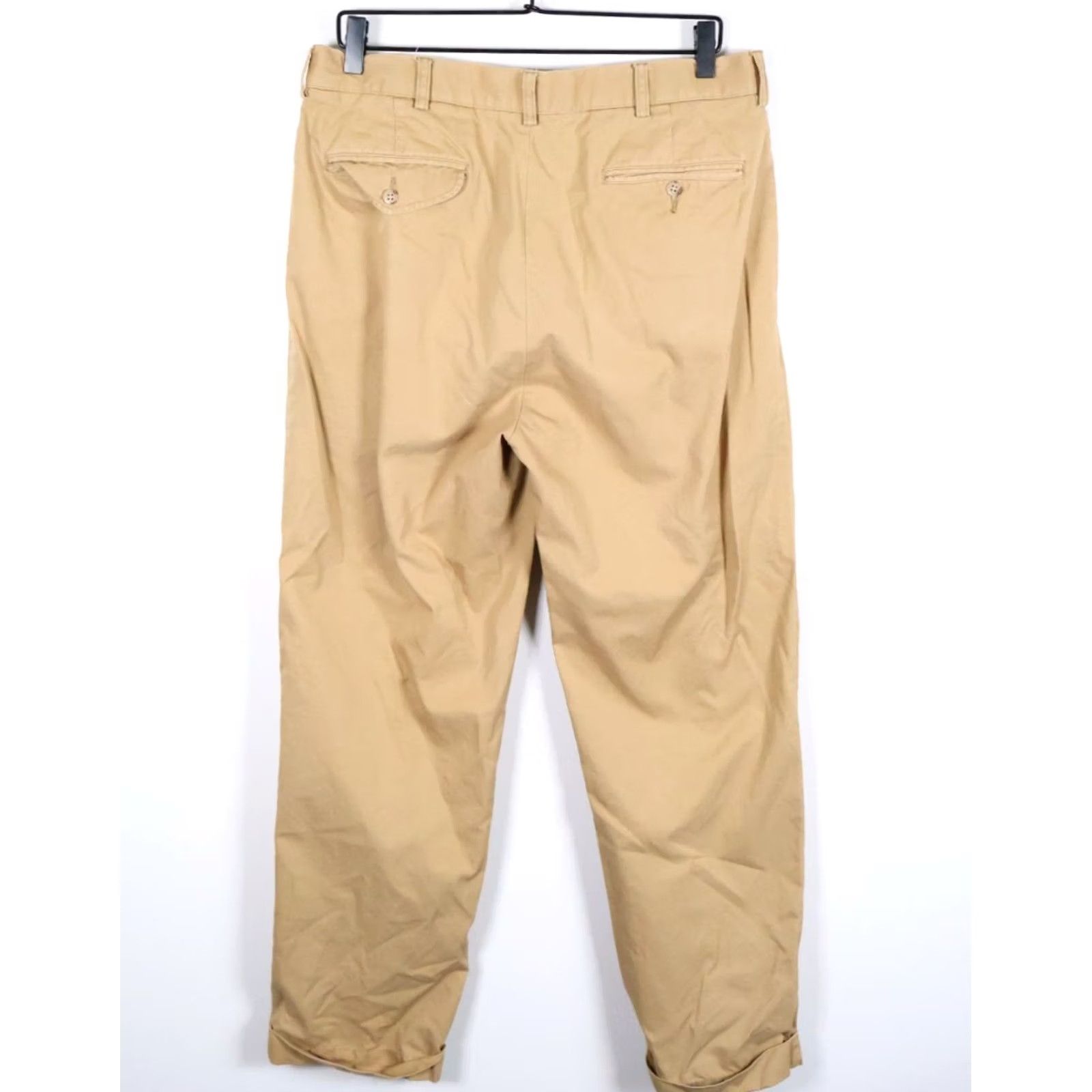 Polo Ralph Lauren Polo Ralph Lauren Hammond Pants Mens 32 x 30 Brown Corduroy Cotton Flat Front Zip Fly Straight Leg Chino Vintage: No 90s Hipster Retro Mens Size US XS / EU 42 / 0 - 2 Thumbnail