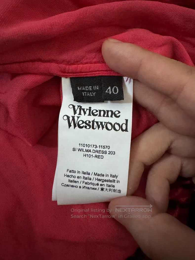 Vivienne Westwood Vivienne Westwood Burgundy velvet bow tie velvet print asy Size S / US 4 / IT 40 - 7 Thumbnail