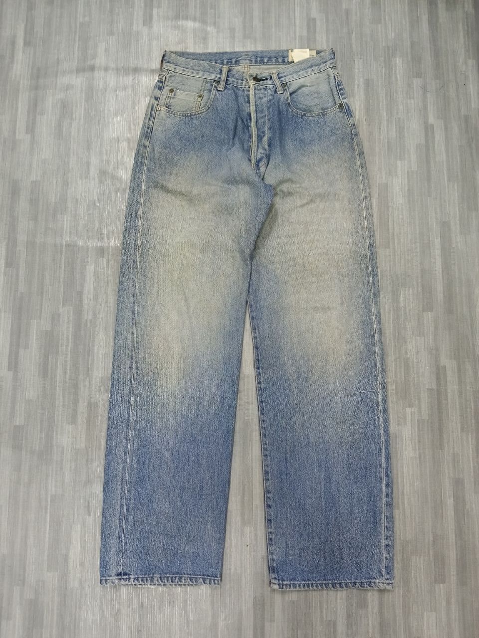 Vintage SICK DISTRESSED FADE SELVEDGE FIGTHING ELEPHANT DENIM PANTS Size US 29 - 2 Thumbnail