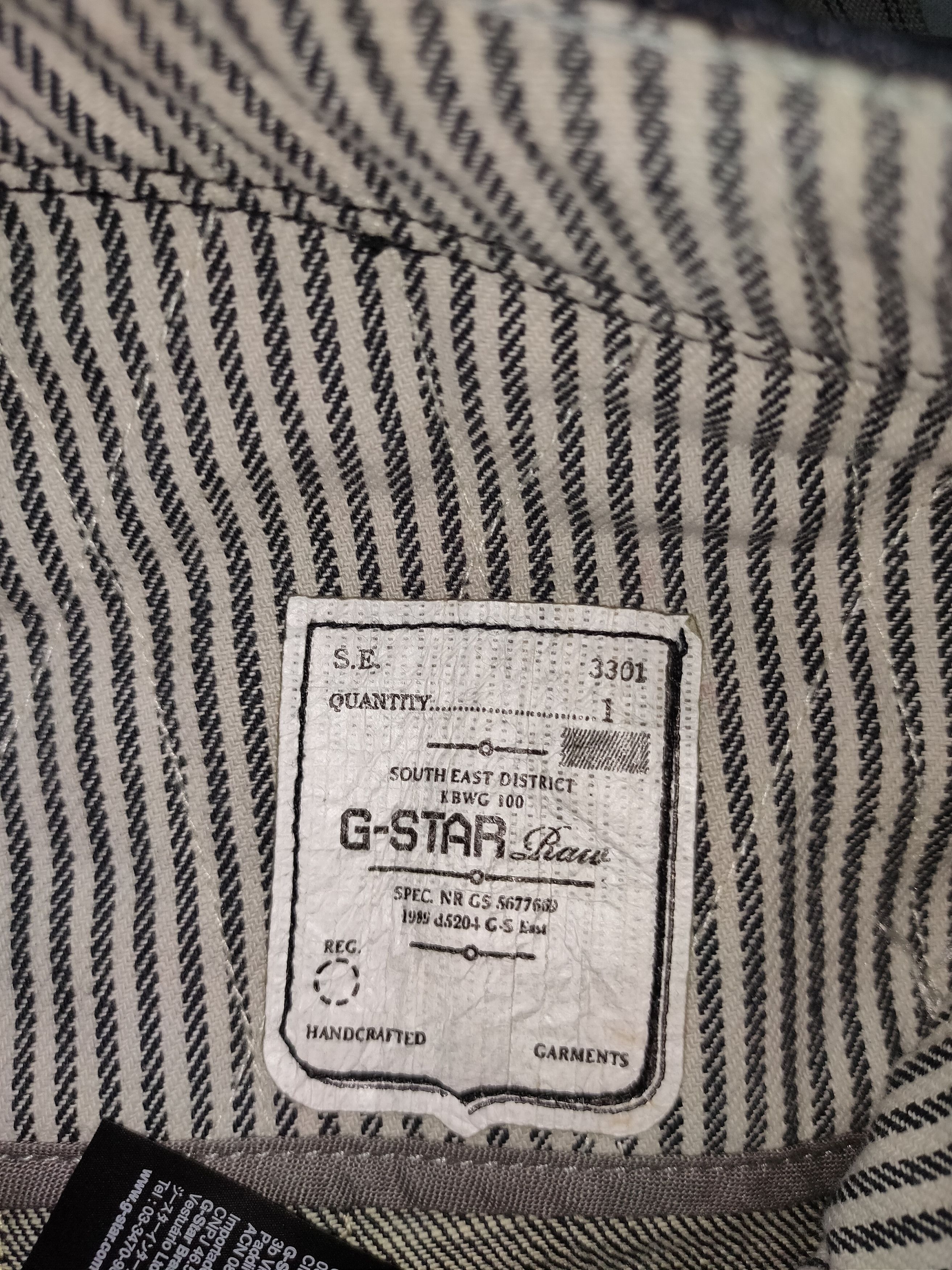 G-Star × Vintage ‼️ Vintage y2k G Star Raw Denim Navy Shorts Cargo Size US 33 - 7 Thumbnail