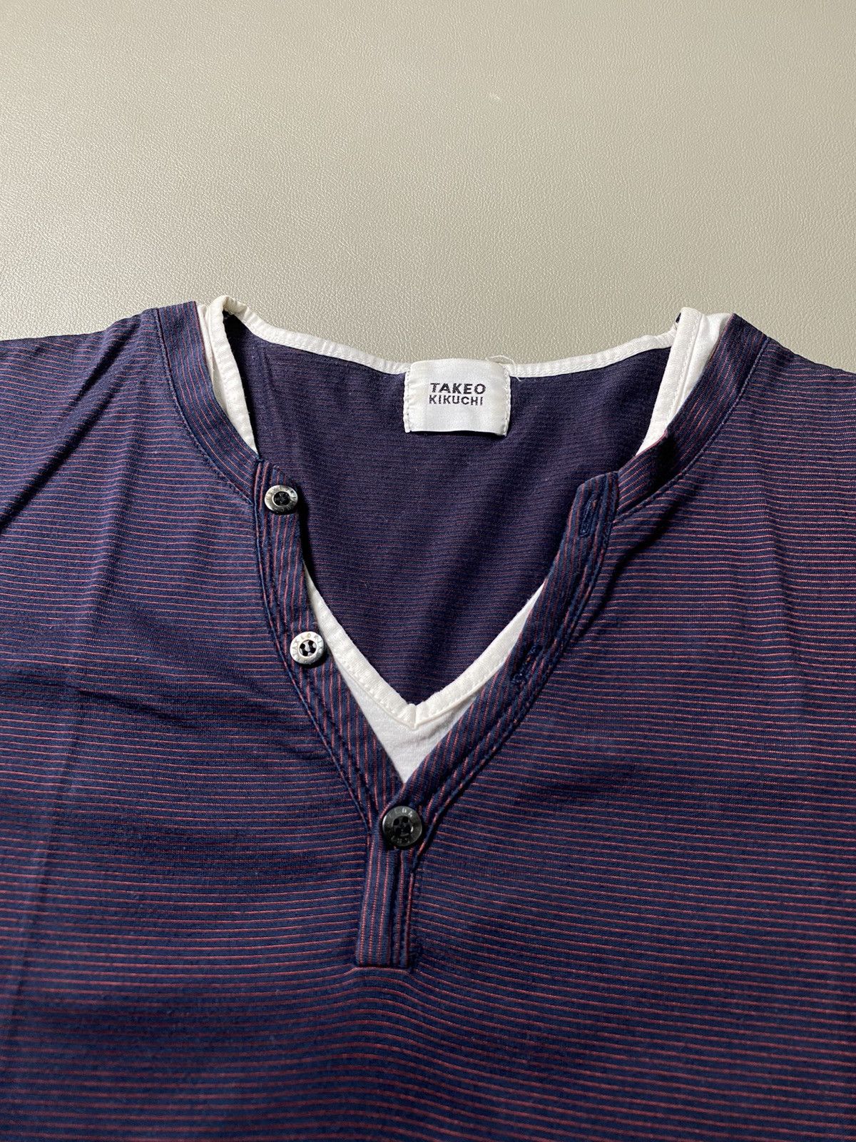 If Six Was Nine × Japanese Brand × Le Grande Bleu (L.G.B.) Takeo Kikuchi Grunge Tshirt Size US M / EU 48-50 / 2 - 4 Thumbnail