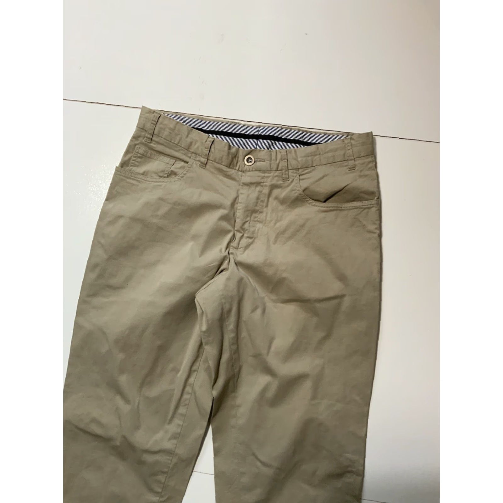 Vintage VINTAGE Dekko Mode Khaki Tan Classic Five Pocket Flat Front Chino Pants Mens 32R 30 Inseam Tan Front Flat Five Pocket Pockets Dekko Mode Pants Mens 32 Size US 32 / EU 48 - 6 Thumbnail