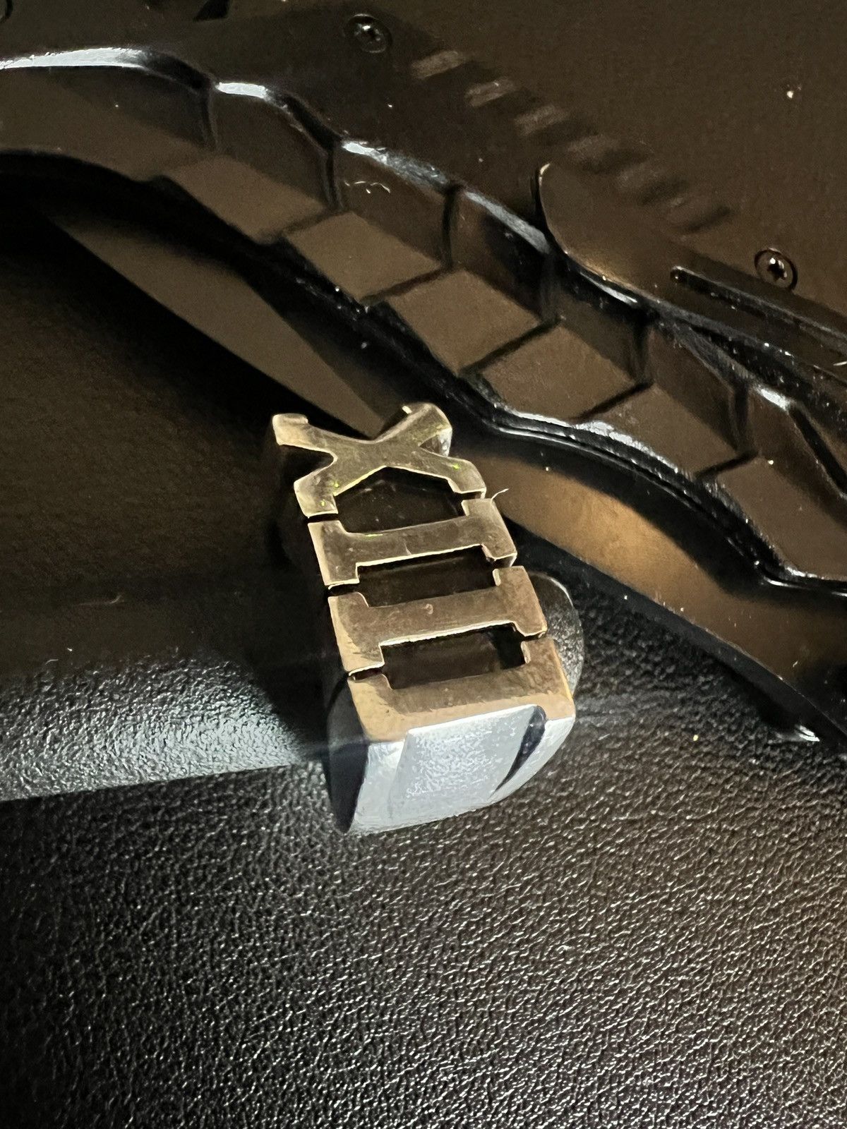 Vintage Size 8 - Lucky Unlucky 13 Roman Numeral Gothic Steel Style Size ONE SIZE - 1 Thumbnail