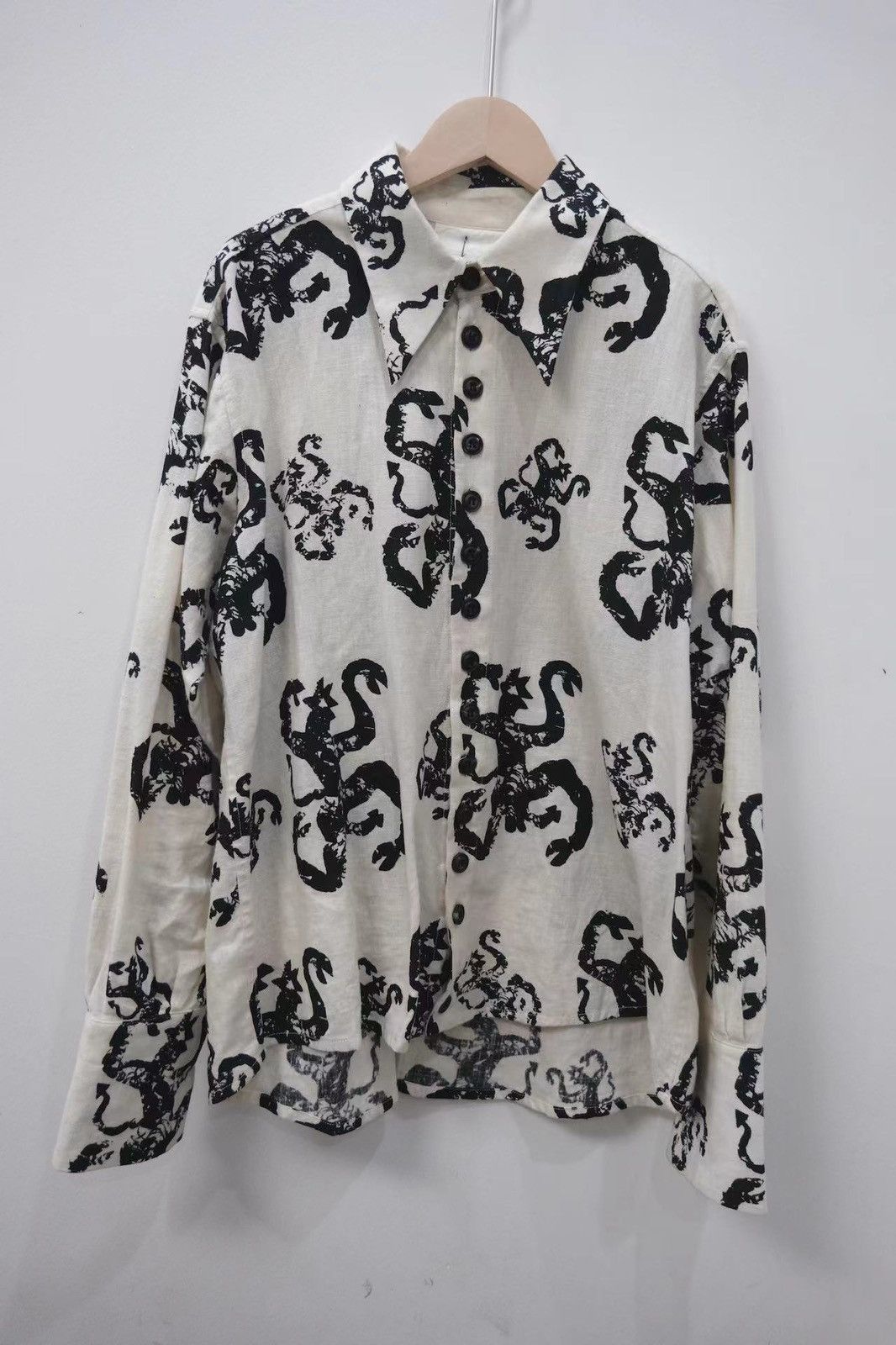 image of John Alexander Skelton Jas Button Ups in White, Men's (Size Medium)