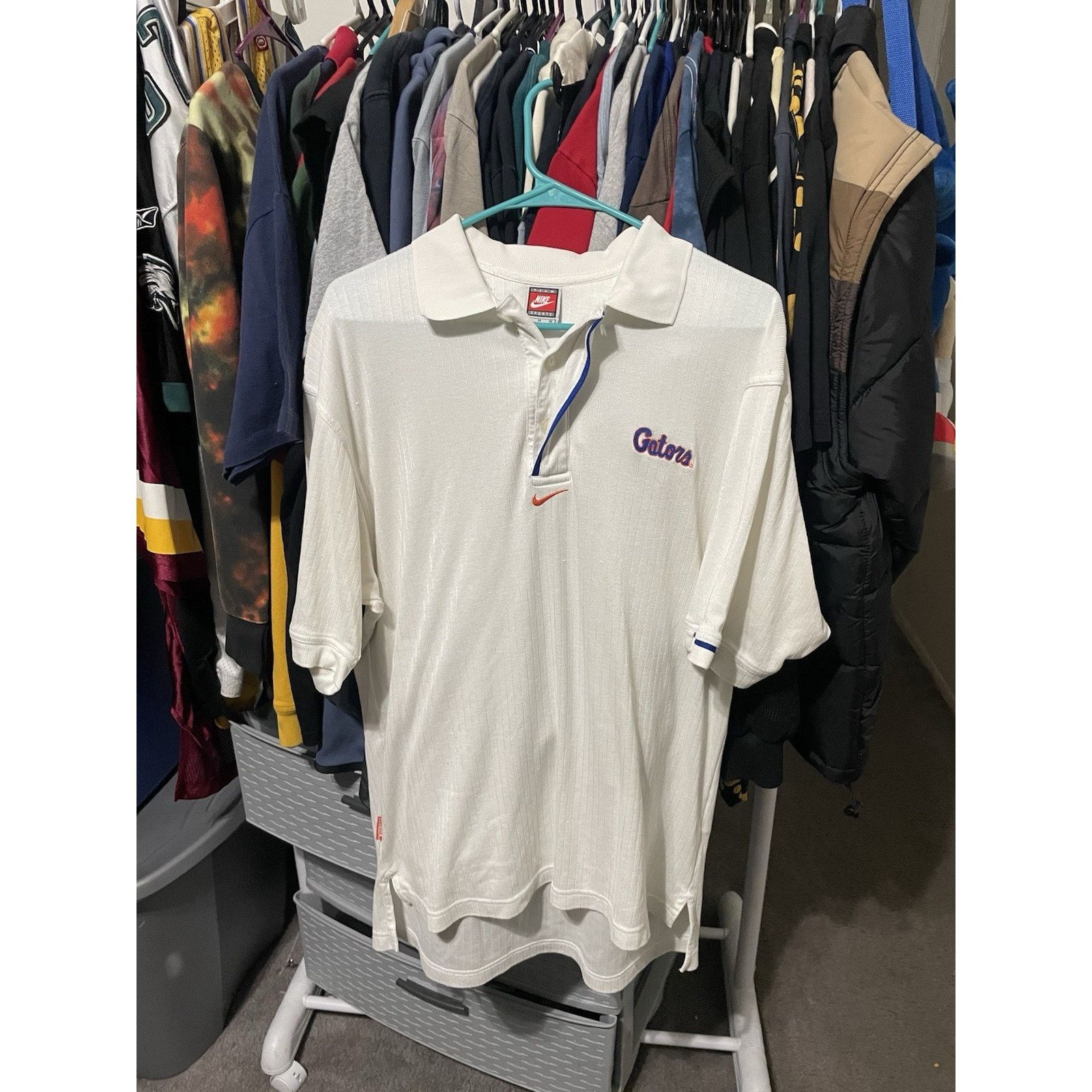 Nike Size M-VTG Nike Team Florida Gators Polo Shirt Center Swoosh Size US M / EU 48-50 / 2 - 1 Thumbnail