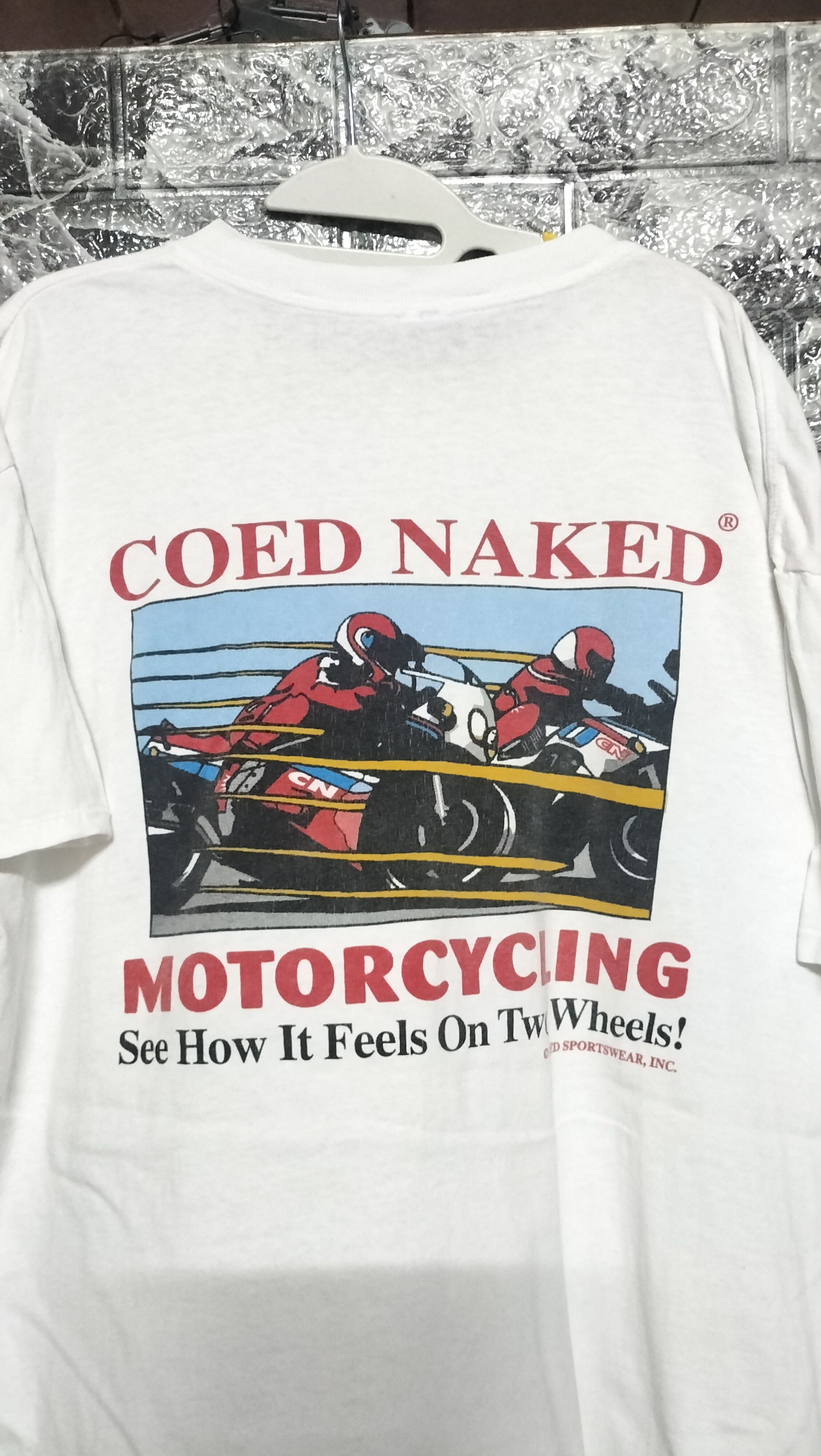 Vintage Vintage 90s Coed Naked Racing Team Single Stitch Size US XL / EU 56 / 4 - 3 Thumbnail
