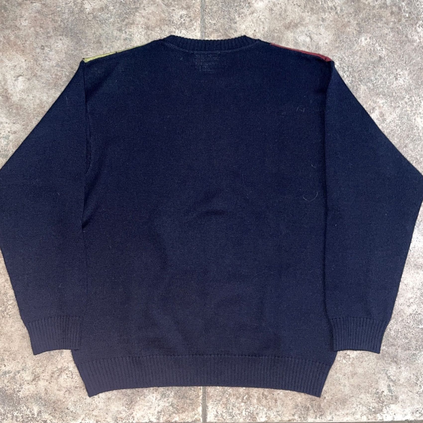 Jim Thompson Vintage Norm Thompson Black Geometric Wool Blend Sweater Mens M Italy Size US M / EU 48-50 / 2 - 4 Thumbnail