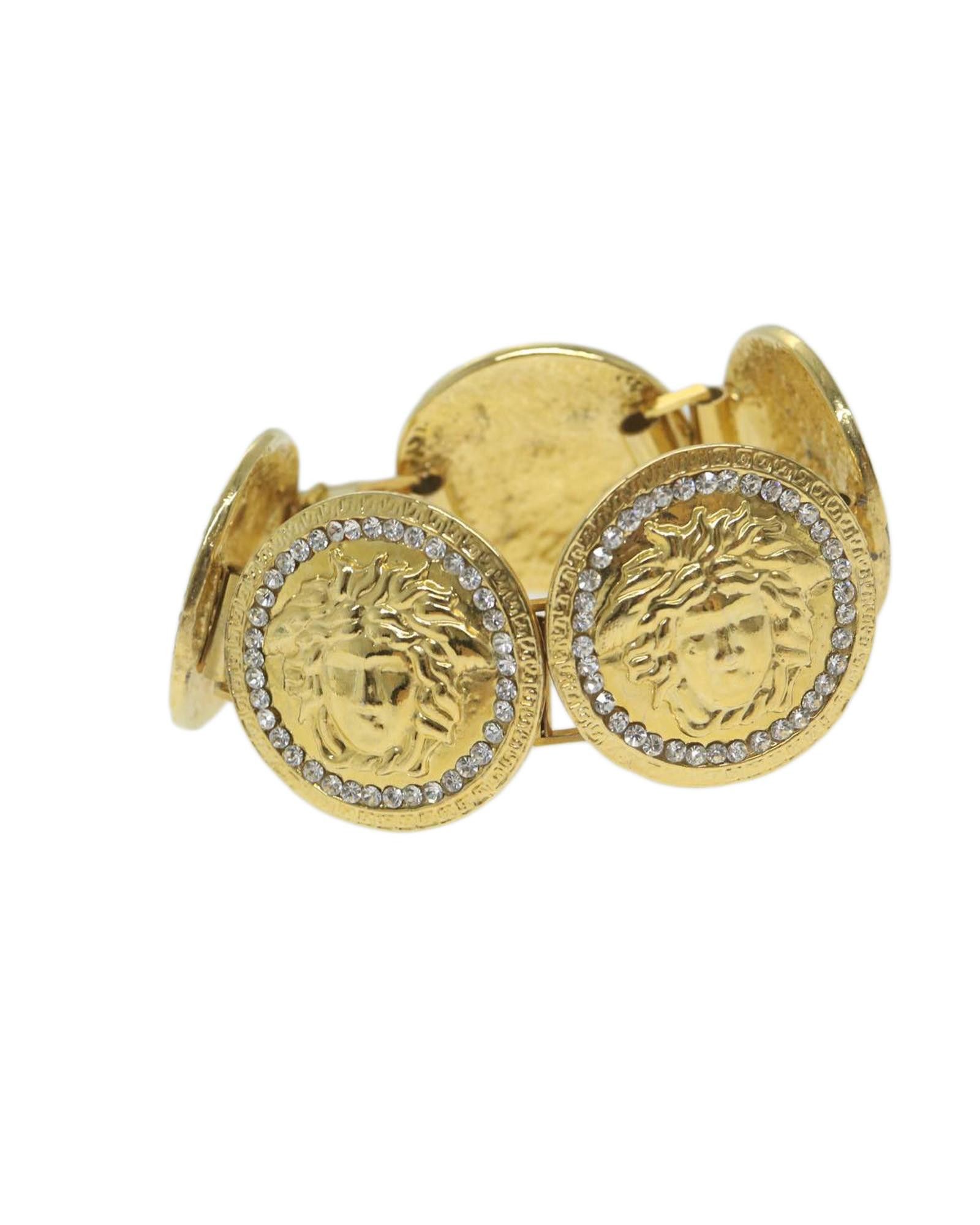 image of Gold Metal Versace Bracelet - Italian Made Ab Rank, Women's