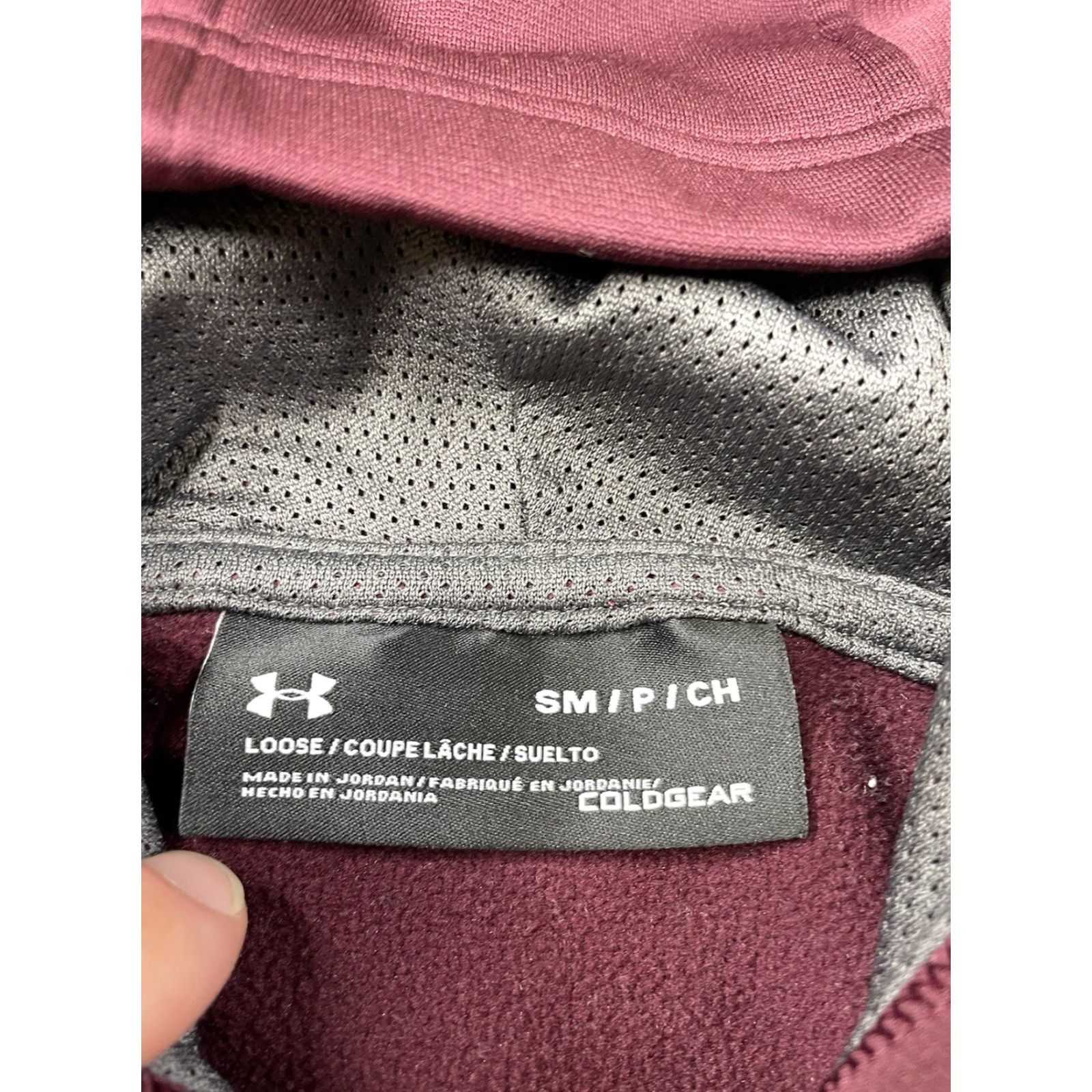 Under Armour Under Armour Hoodie Pullover Men’s Small Maroon Lined Coldgear UA Size US S / EU 44-46 / 1 - 3 Thumbnail
