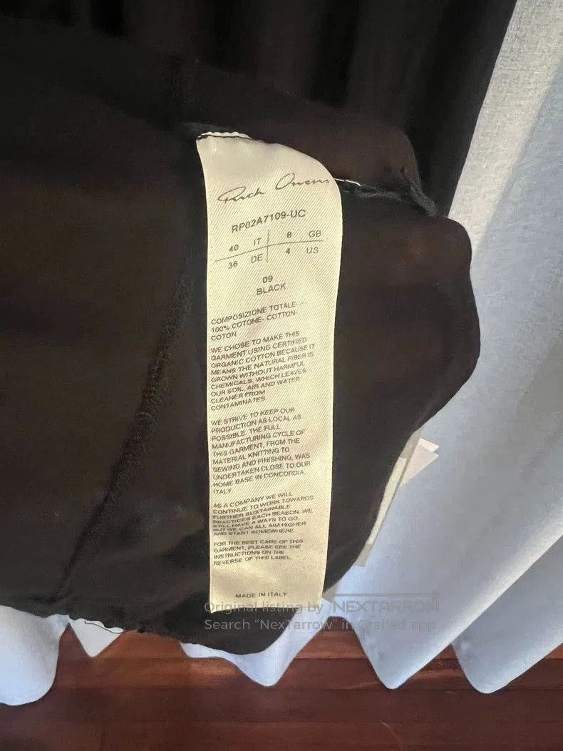 Rick Owens Rick Owens Black T-Shirt with Tags. Size US M / EU 48-50 / 2 - 5 Thumbnail