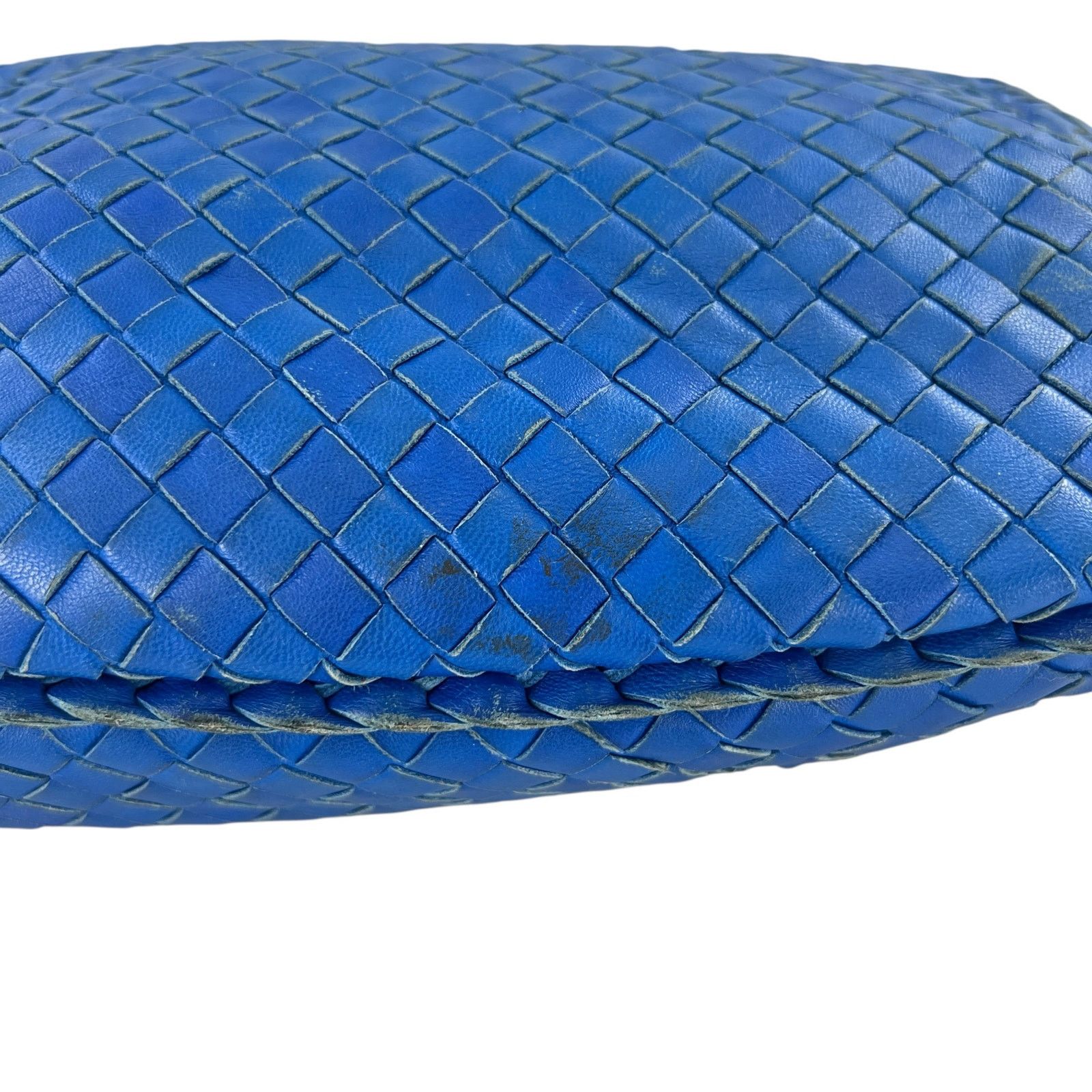 Bottega Veneta Bottega Veneta Blue Intrecciato Leather Hobo Bag Size ONE SIZE - 15 Thumbnail