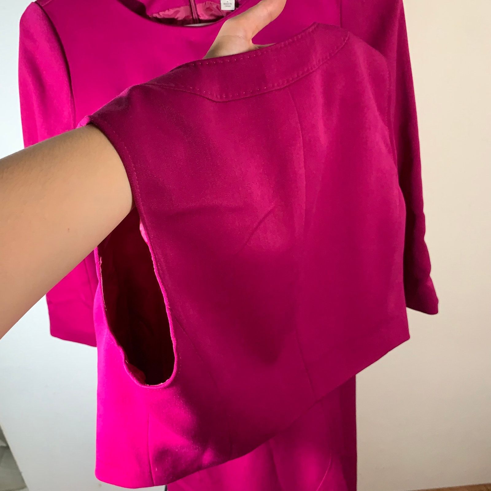 Anne Klein Anne Klein Women's Pink Dress + Vest Size 2 Size XS / US 0-2 / IT 36-38 - 9 Thumbnail