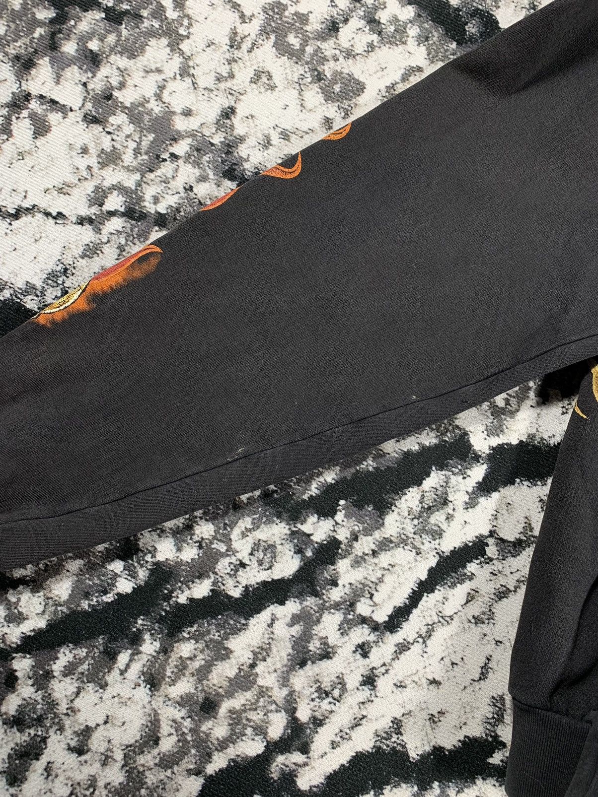 Vintage 🔥Vintage Skulls Fire Hoodie Sweatshirt Snake Rock Style🔥 Size US XL / EU 56 / 4 - 12 Thumbnail