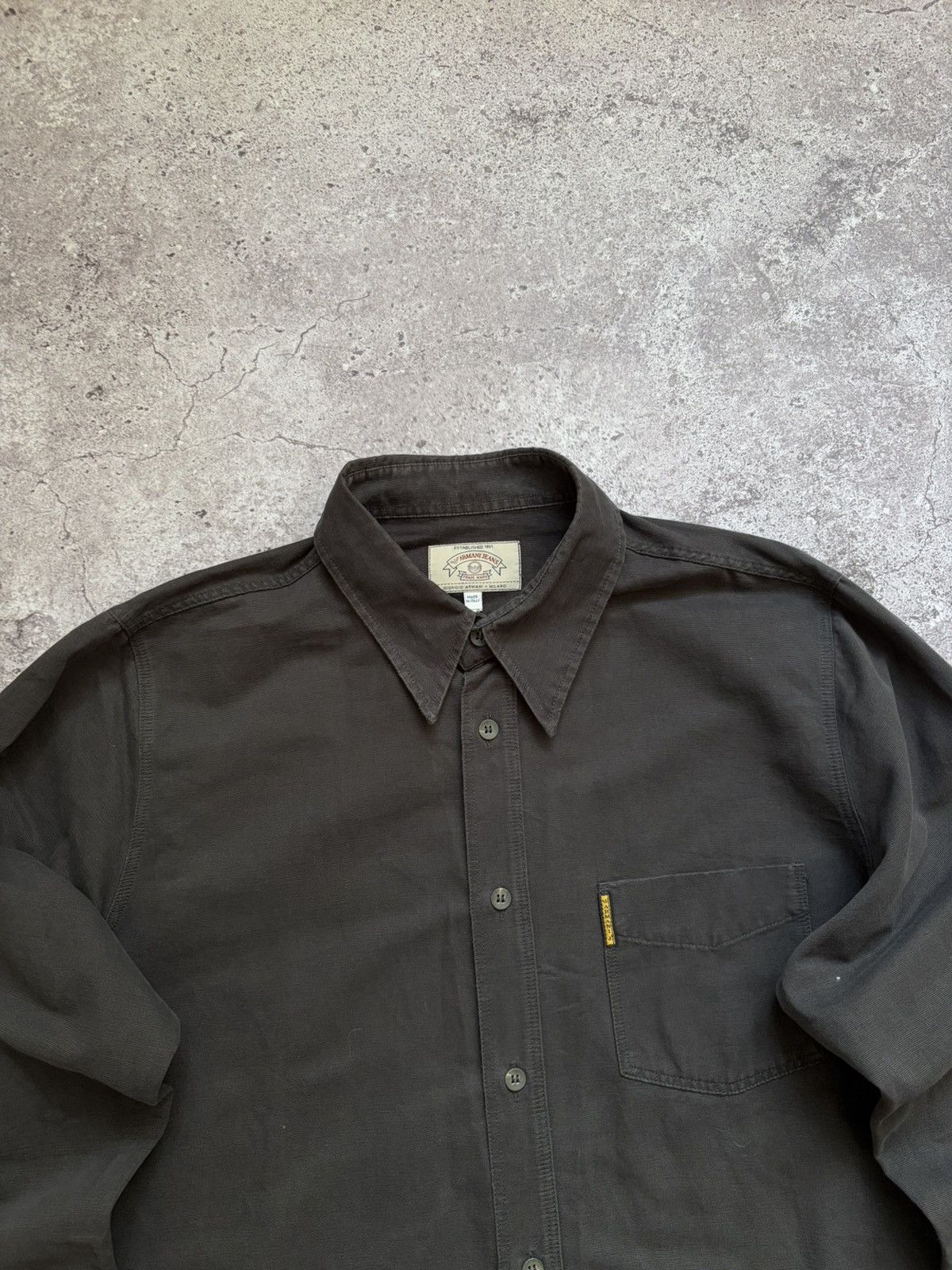 Giorgio Armani Vintage Armani Graphite Shirt Size US XL / EU 56 / 4 - 4 Thumbnail