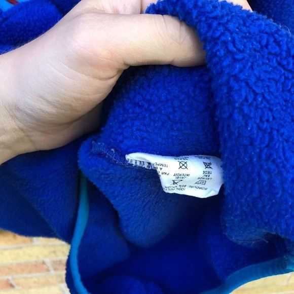 Vintage 90s Patagonia Fleece Jacket Medium Blue